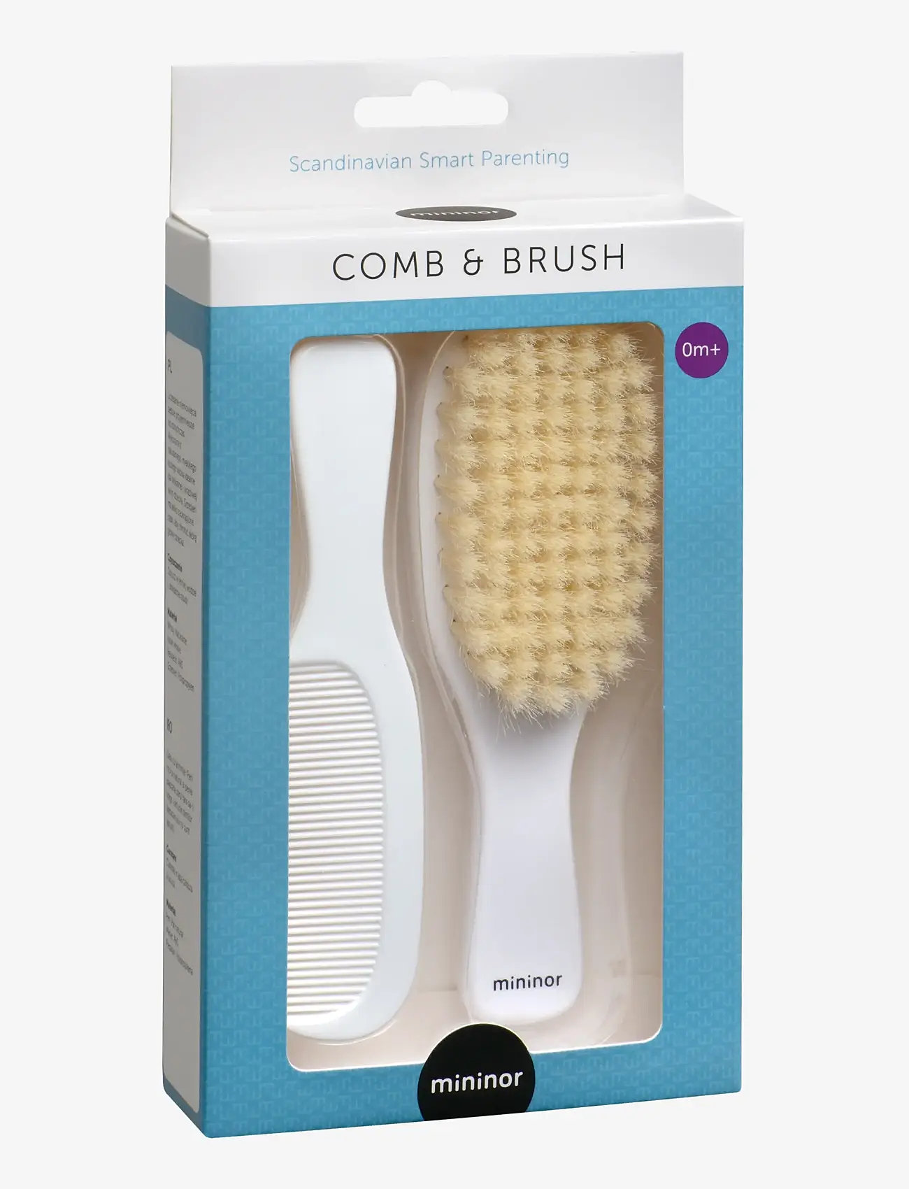 Mininor - Comb & Brush 0m+ - babyvård - white - 2
