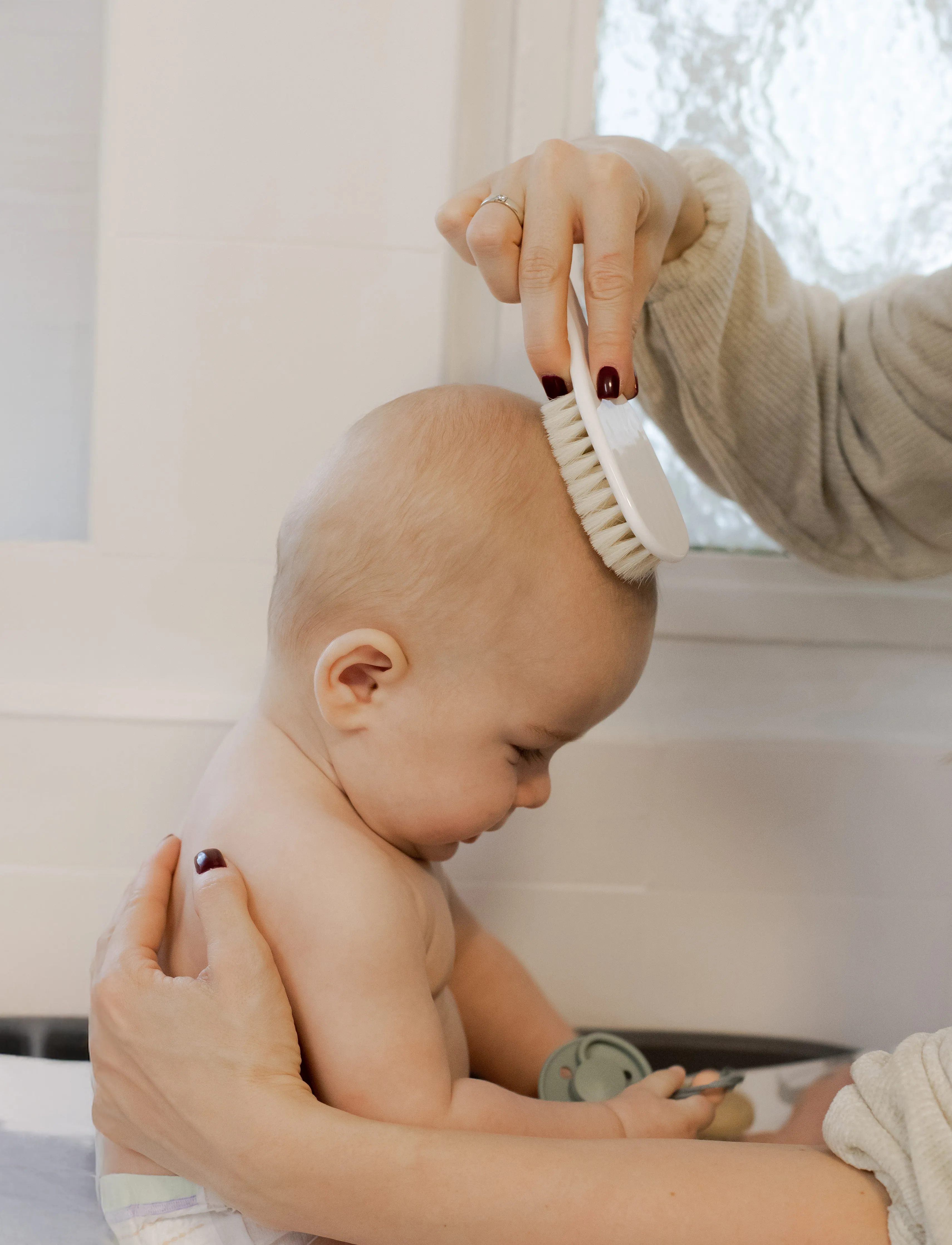 Mininor Comb & Brush 0M+, 0 M, Care Hygiene, Weiß - Baby Care, Kinder