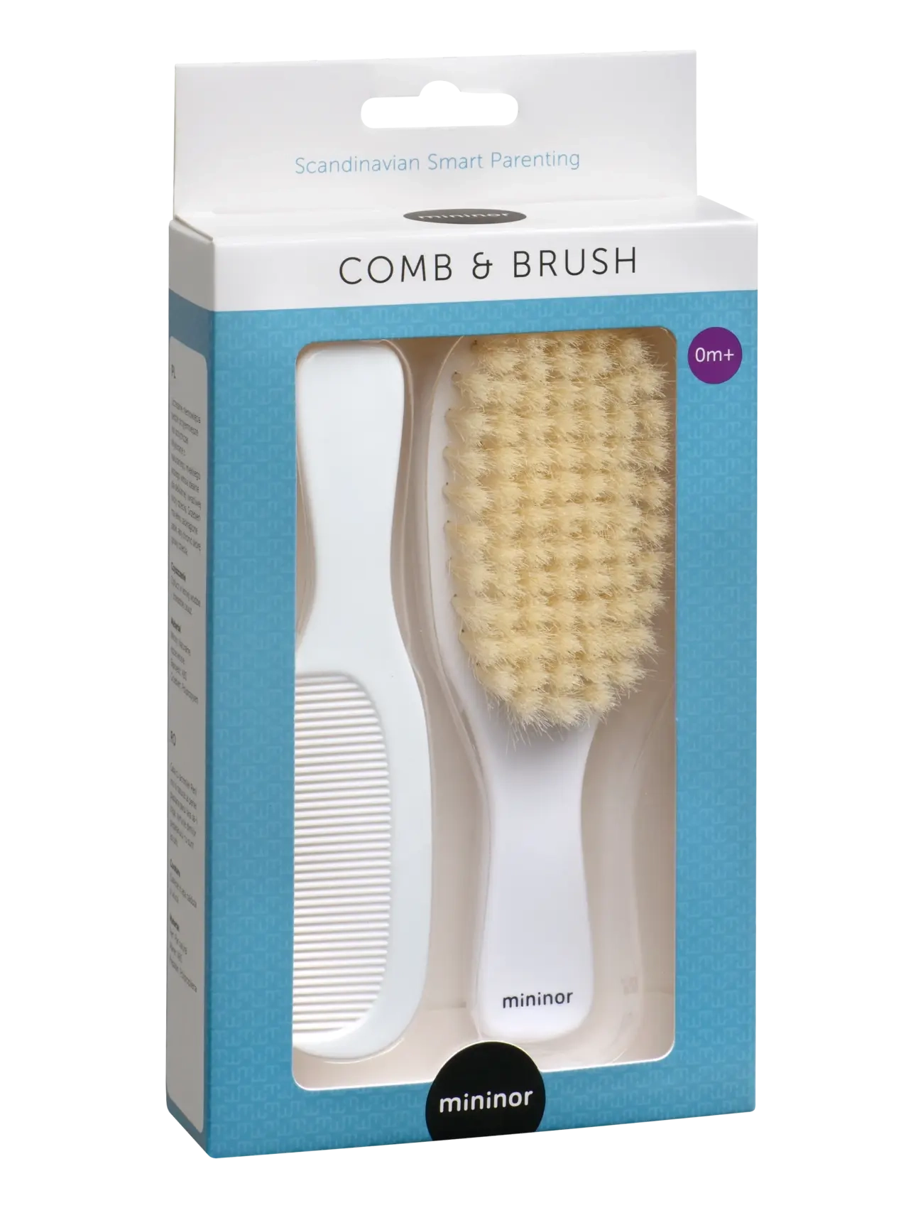 Mininor - Comb & Brush 1y+ - hárbursti - white - 1