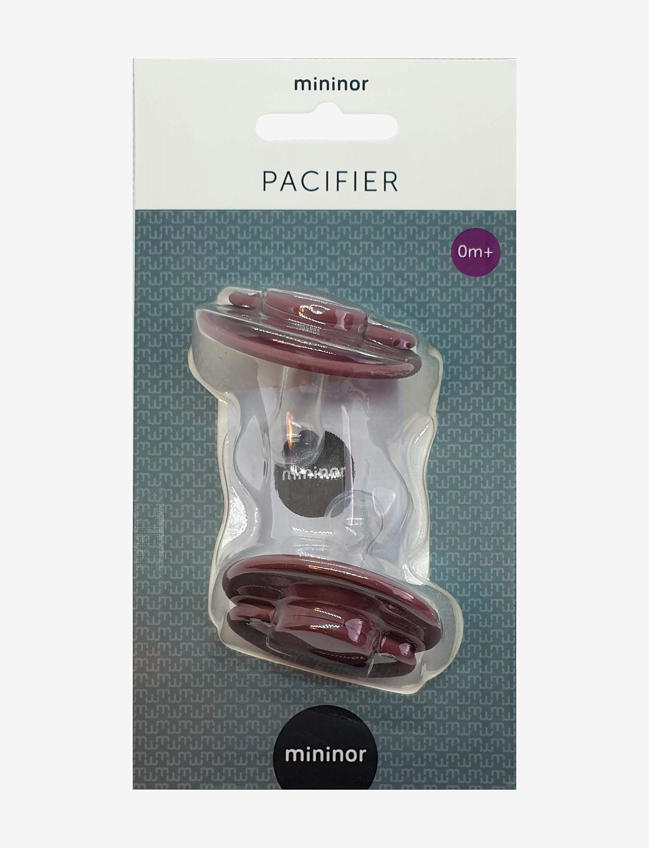 Mininor - Round Pacifier Silicone 0m "Snowberry" - sutter - heath flower - 1