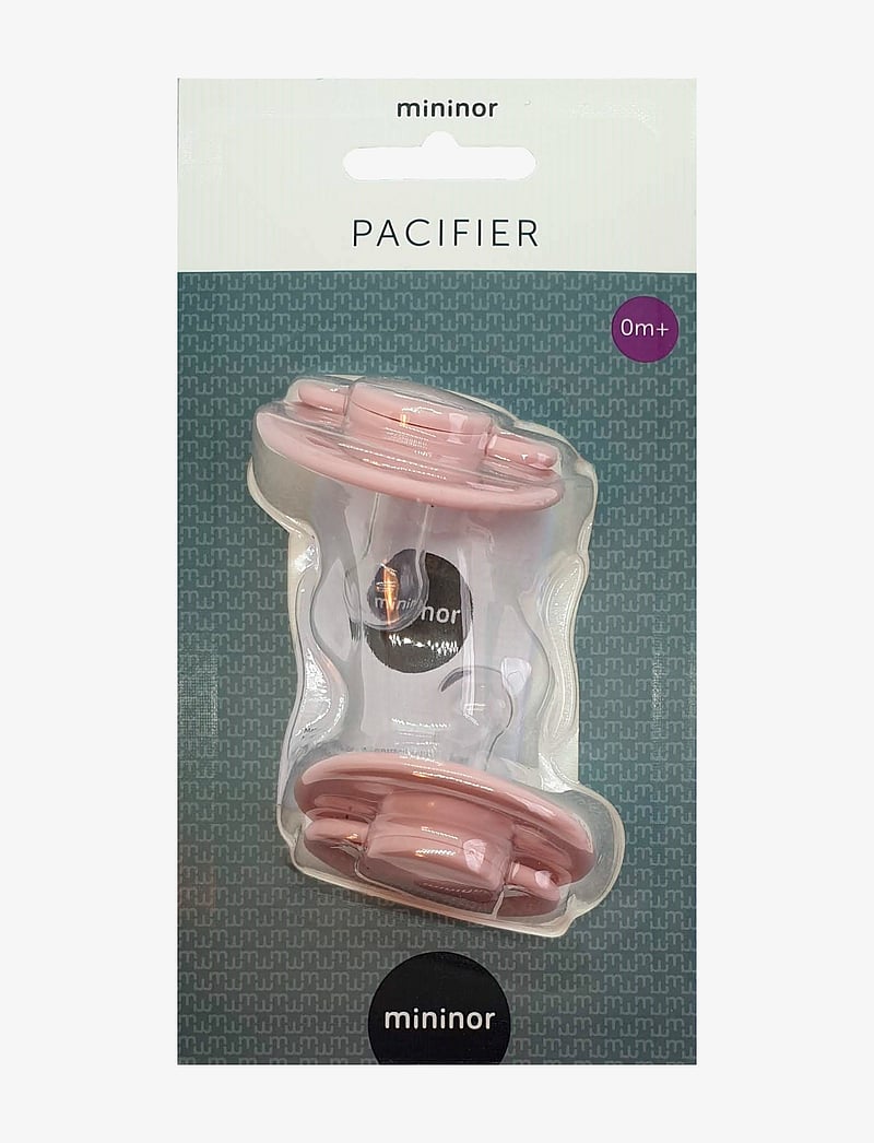 Mininor - Round Pacifier Silicone 0m Grey - schnuller - rose - 2