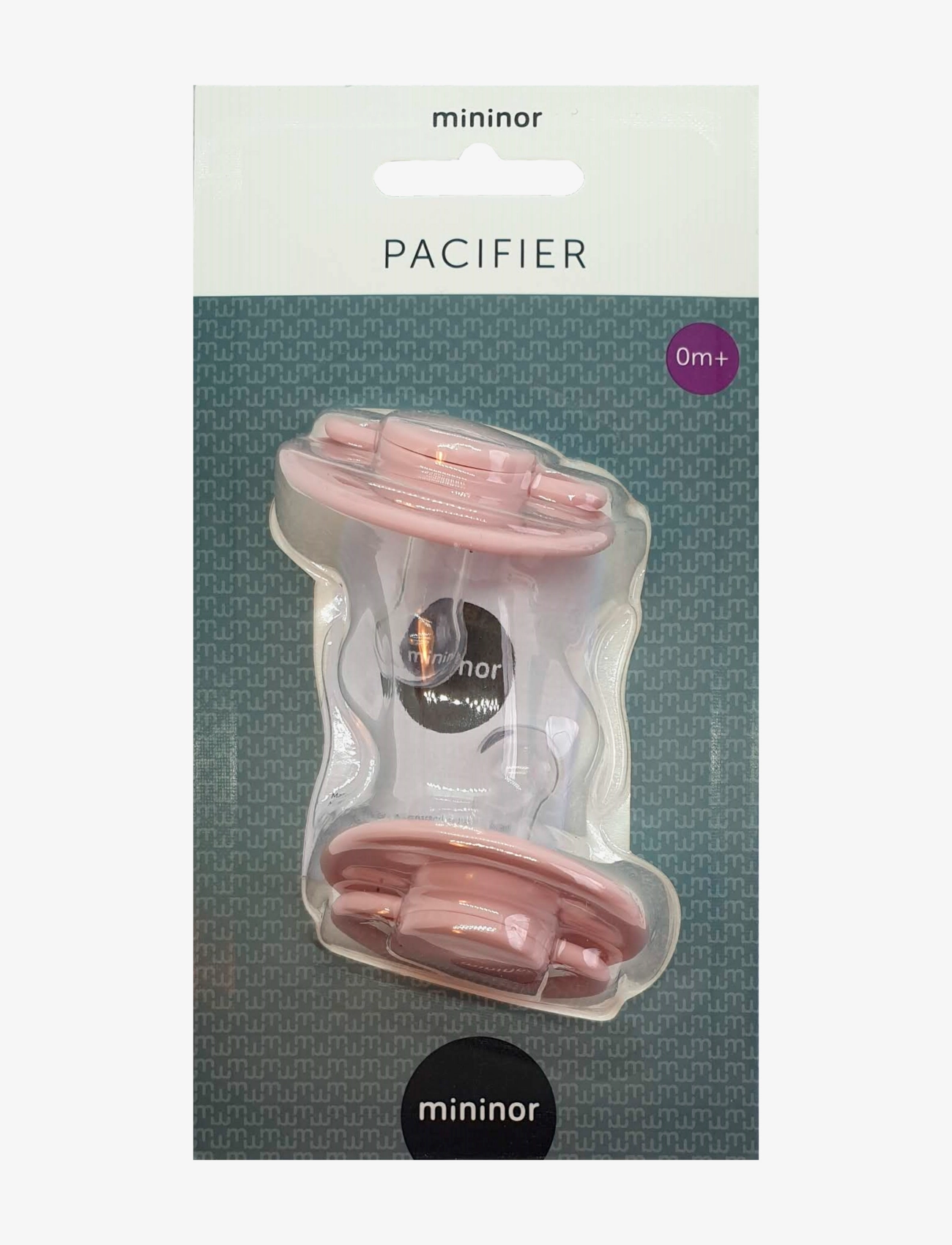Mininor - Round Pacifier Silicone 0m Grey - schnuller - rose - 2