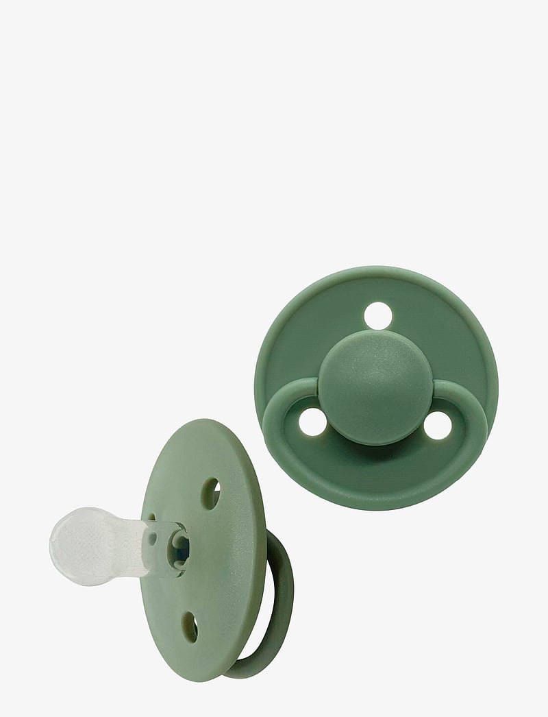 Mininor - Round Pacifier Silicone 0m Grey - schnuller - willow green - 0