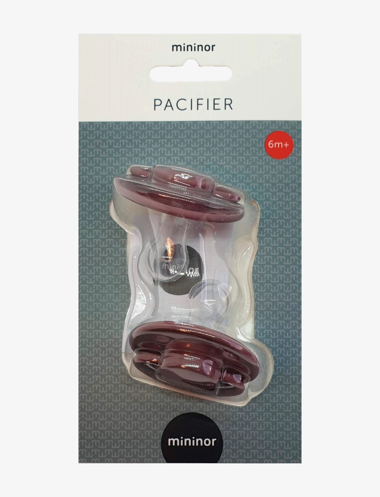 Mininor - Round Pacifier Silicone - pacifiers - heath flower - 1