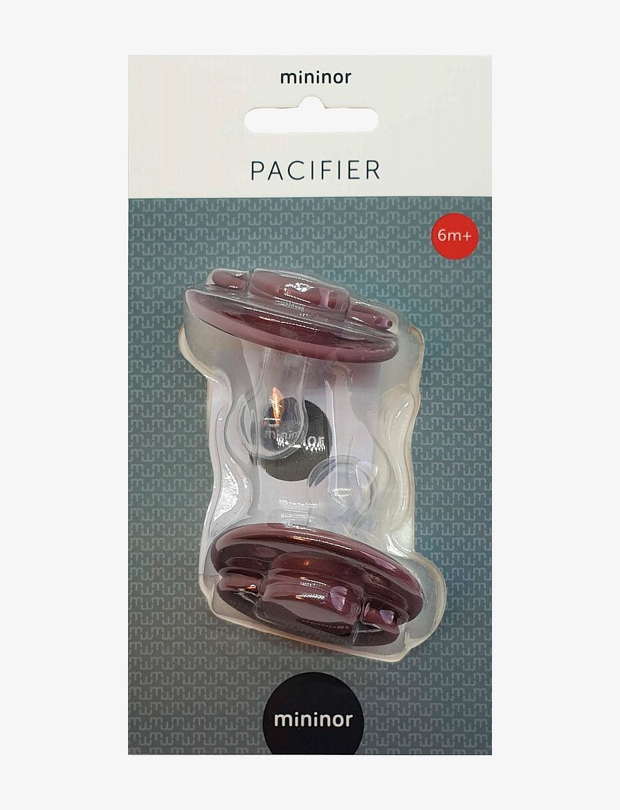 Mininor - Round Pacifier Silicone - lutid - heath flower - 1