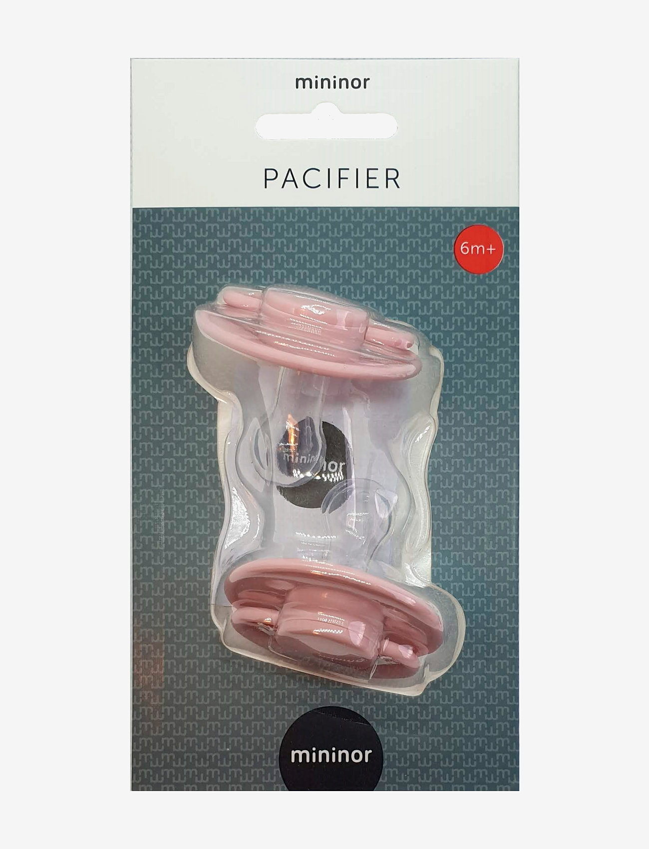 Mininor - Round Pacifier Silicone - sutter - rose - 1