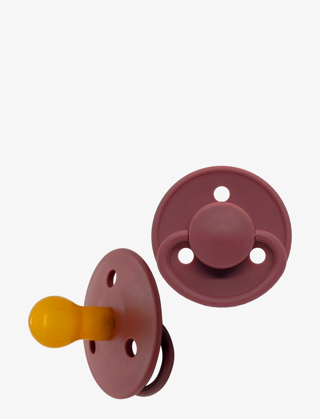 Mininor Round Pacifier Latex 0M Grey, 0 M, Pacifiers & Accessories, Burgunderrot - Pacifiers, Kinder