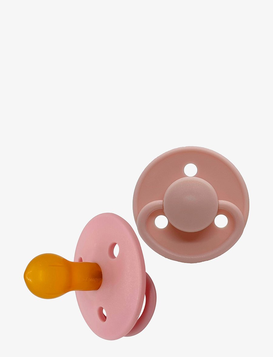 Mininor - Round Pacifier Latex 0m Grey - nappar - rose - 0