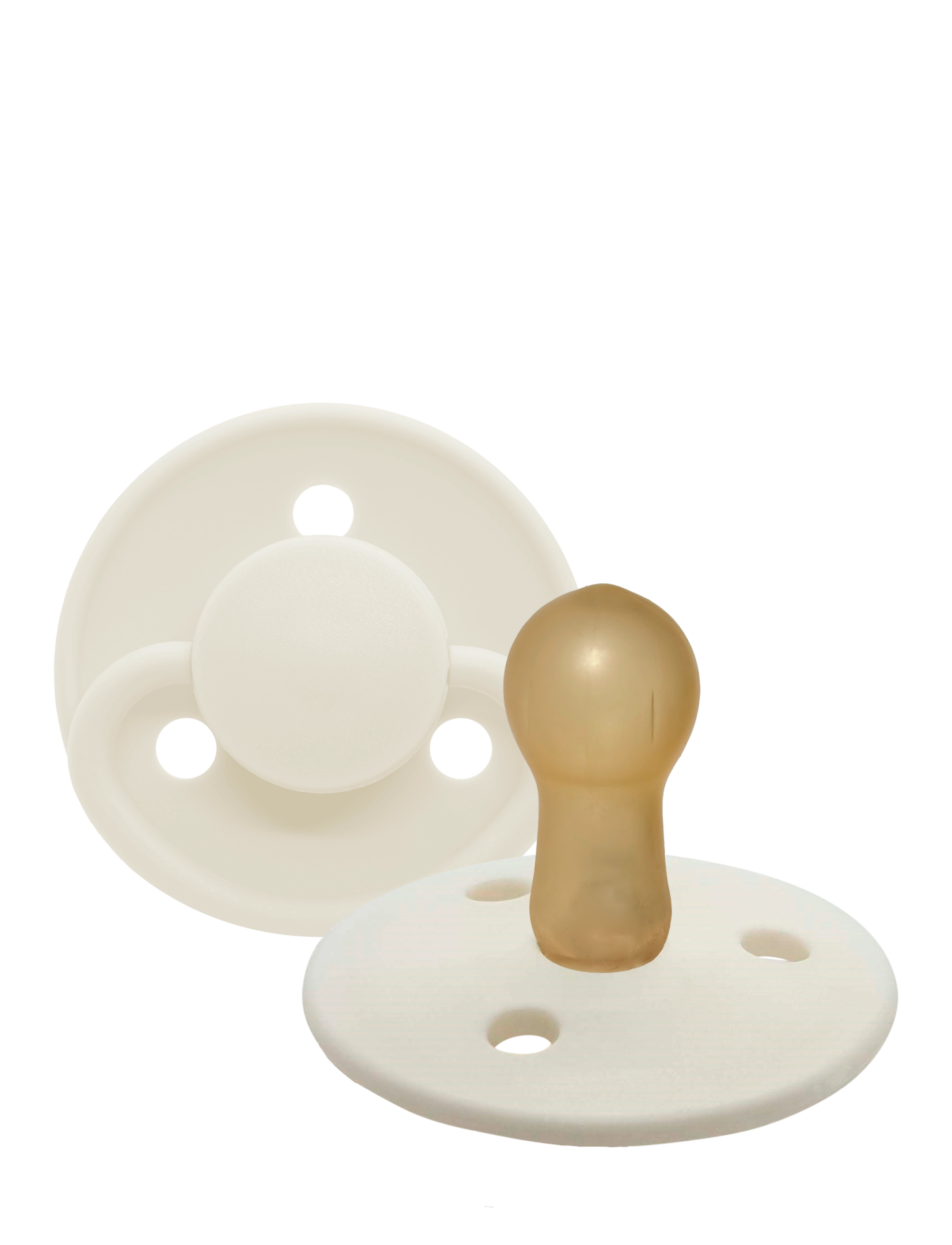 Mininor Latex Pacifier 6M "Snowberry" 2 Pcs, 6 M, Cream, Sutter Og Tilbehør > Sutter, Børn