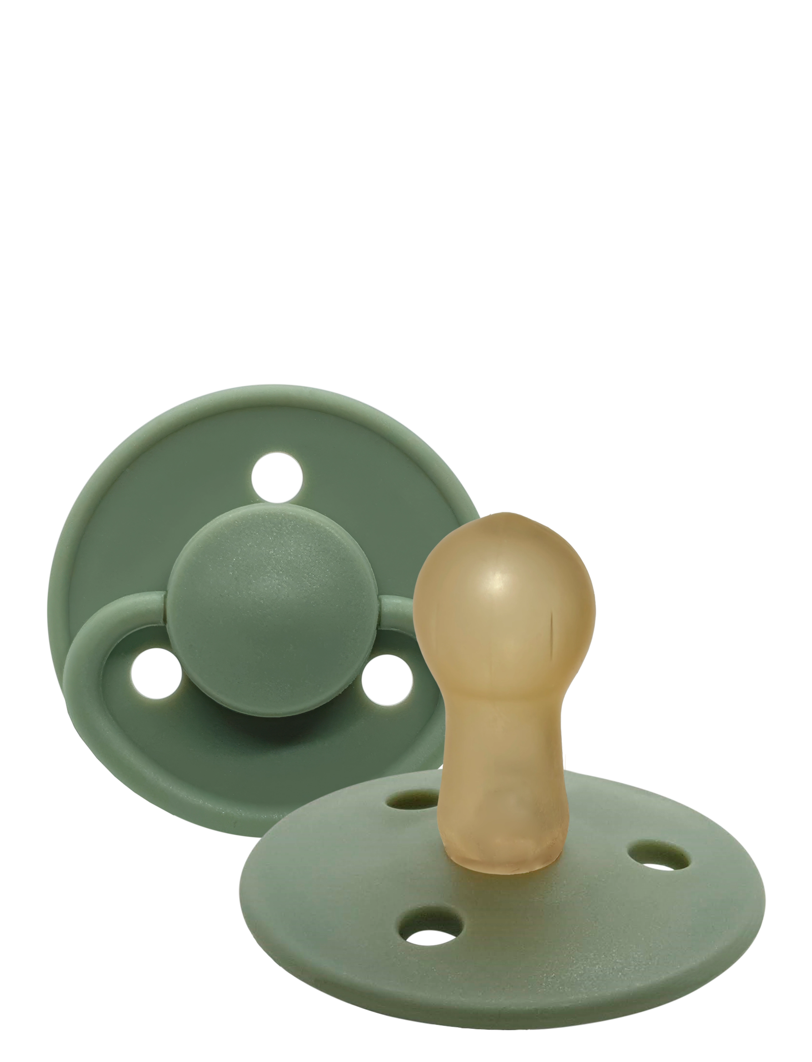 Mininor Latex Pacifier 6M "Willow Green" 2 Pcs, 6 M, Pacifiers & Accessories, Grün - Pacifiers, Kinder