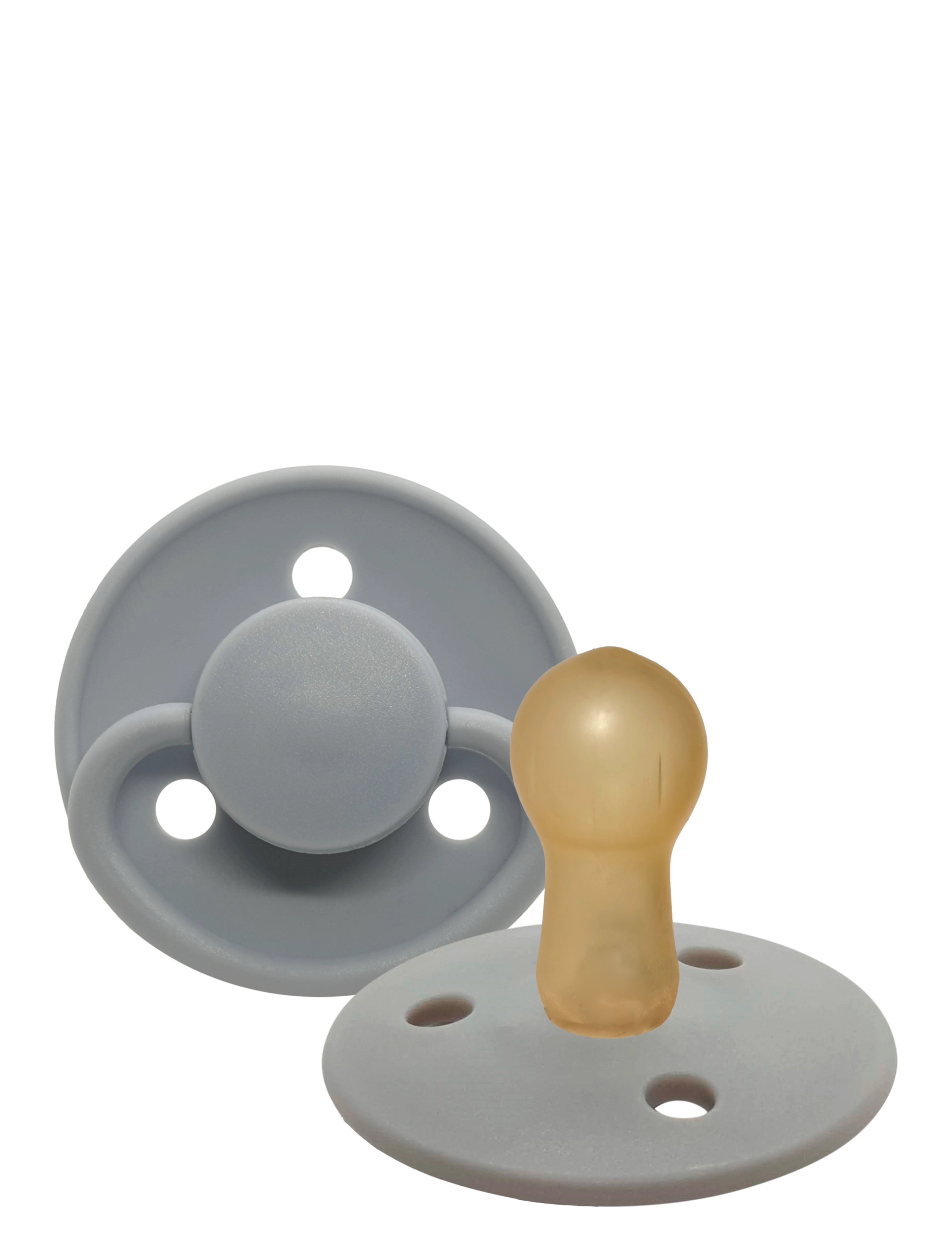 Mininor Latex Pacifier 6M "Grey Seal" 2 Pcs, 6 M, Pacifiers & Accessories, Grau - Pacifiers, Kinder