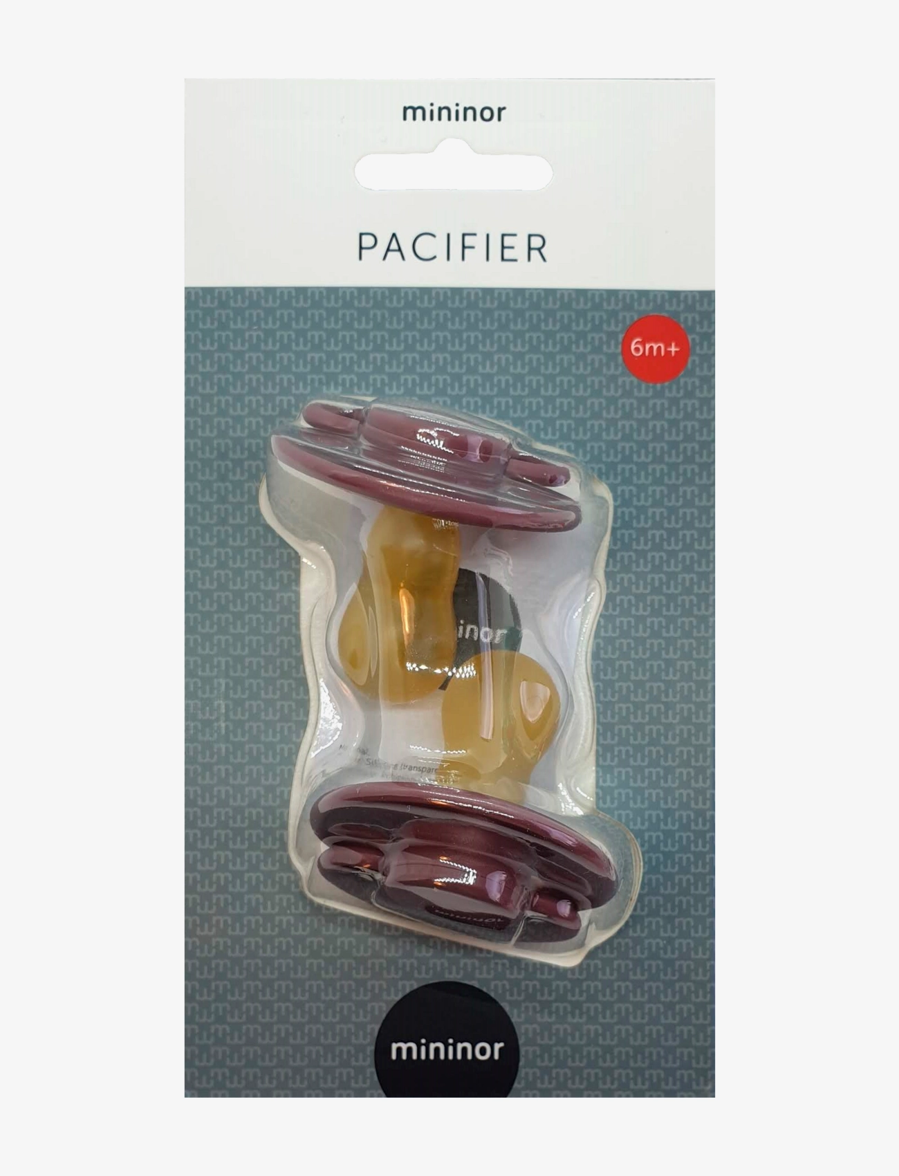 Mininor - Round Pacifier Latex - lutid - heath flower - 1