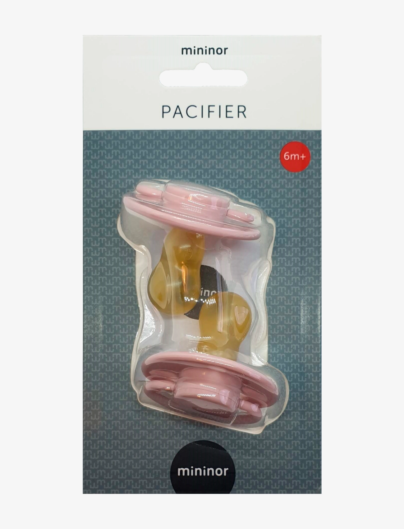 Mininor - Round Pacifier Latex - sutter - rose - 1