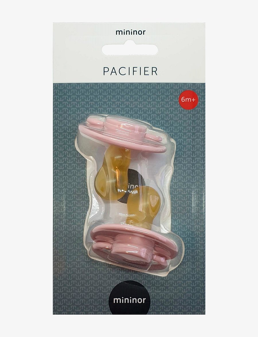 Mininor - Round Pacifier Latex - smoczki - rose - 1