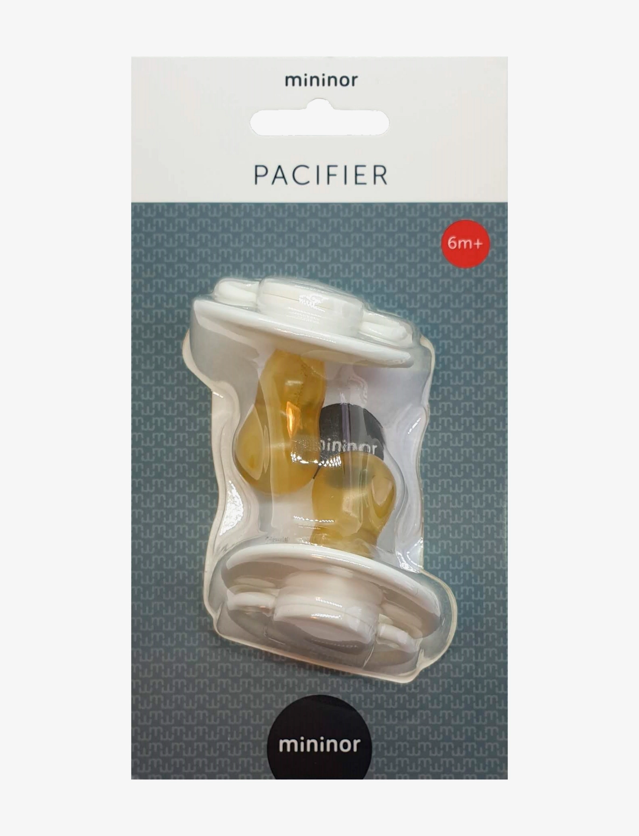 Mininor - Round Pacifier Latex - pacifiers - snowberry - 1