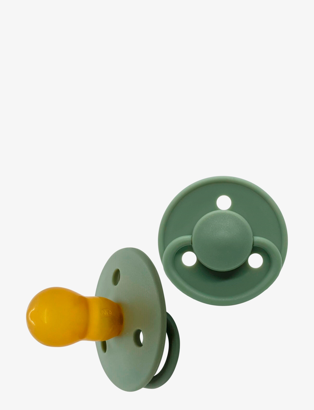 Mininor Round Pacifier Latex, Børn, Rund Narresut, Grøn, Str: 6 M