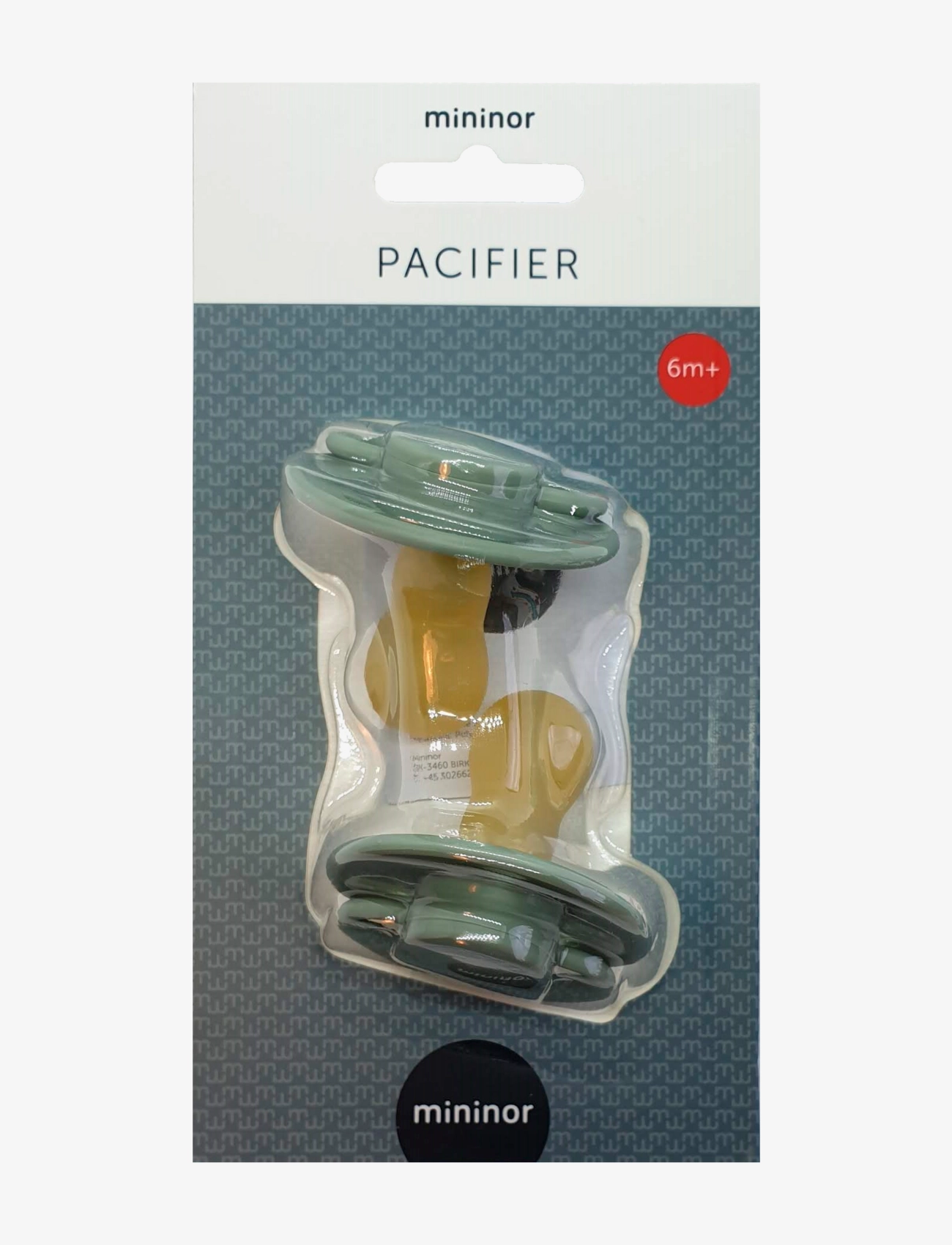 Mininor - Round Pacifier Latex - nappar - willow green - 1
