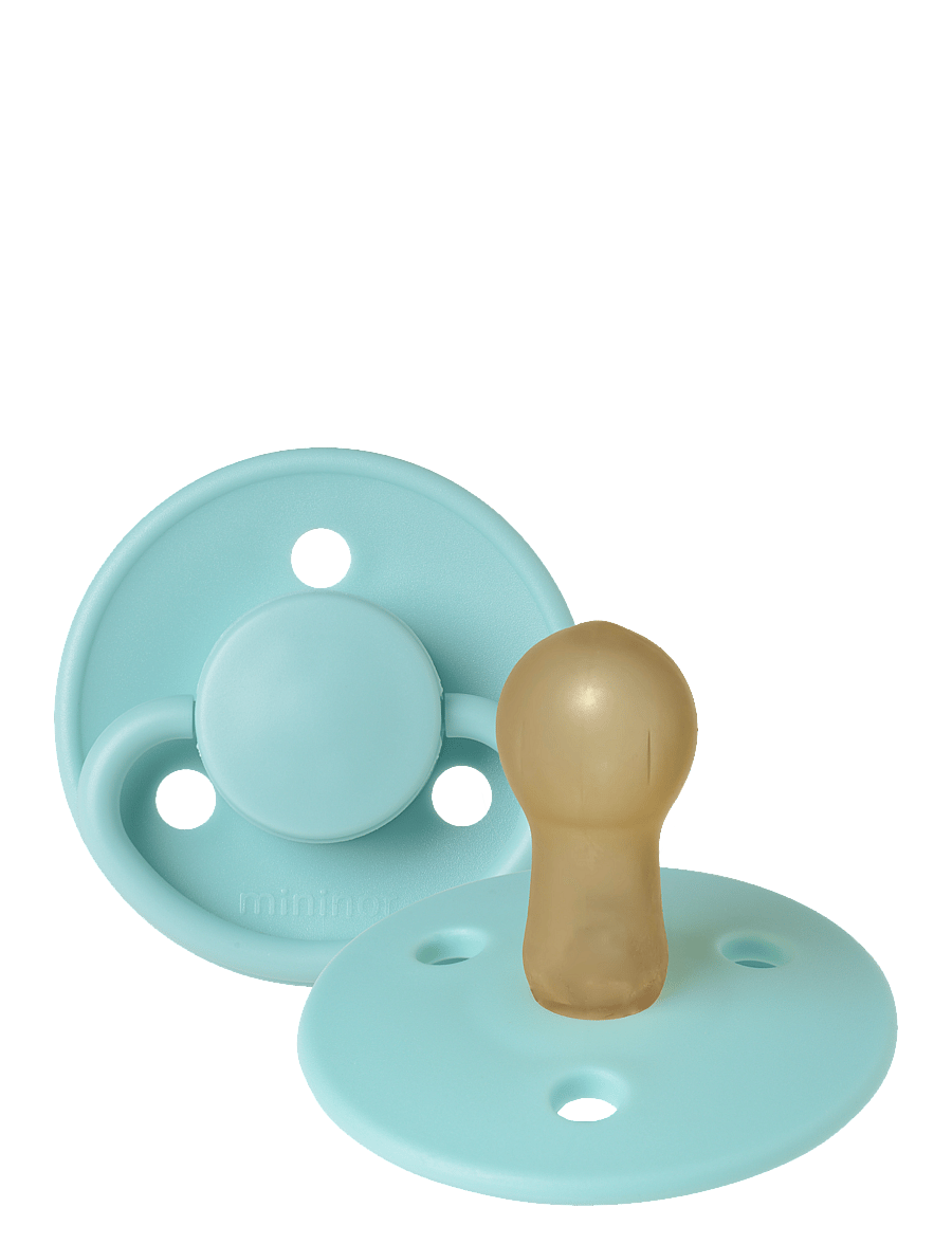 Mininor - Latex pacifier 6m "Cool mint" 2 pcs - schnuller - cool mint - 0