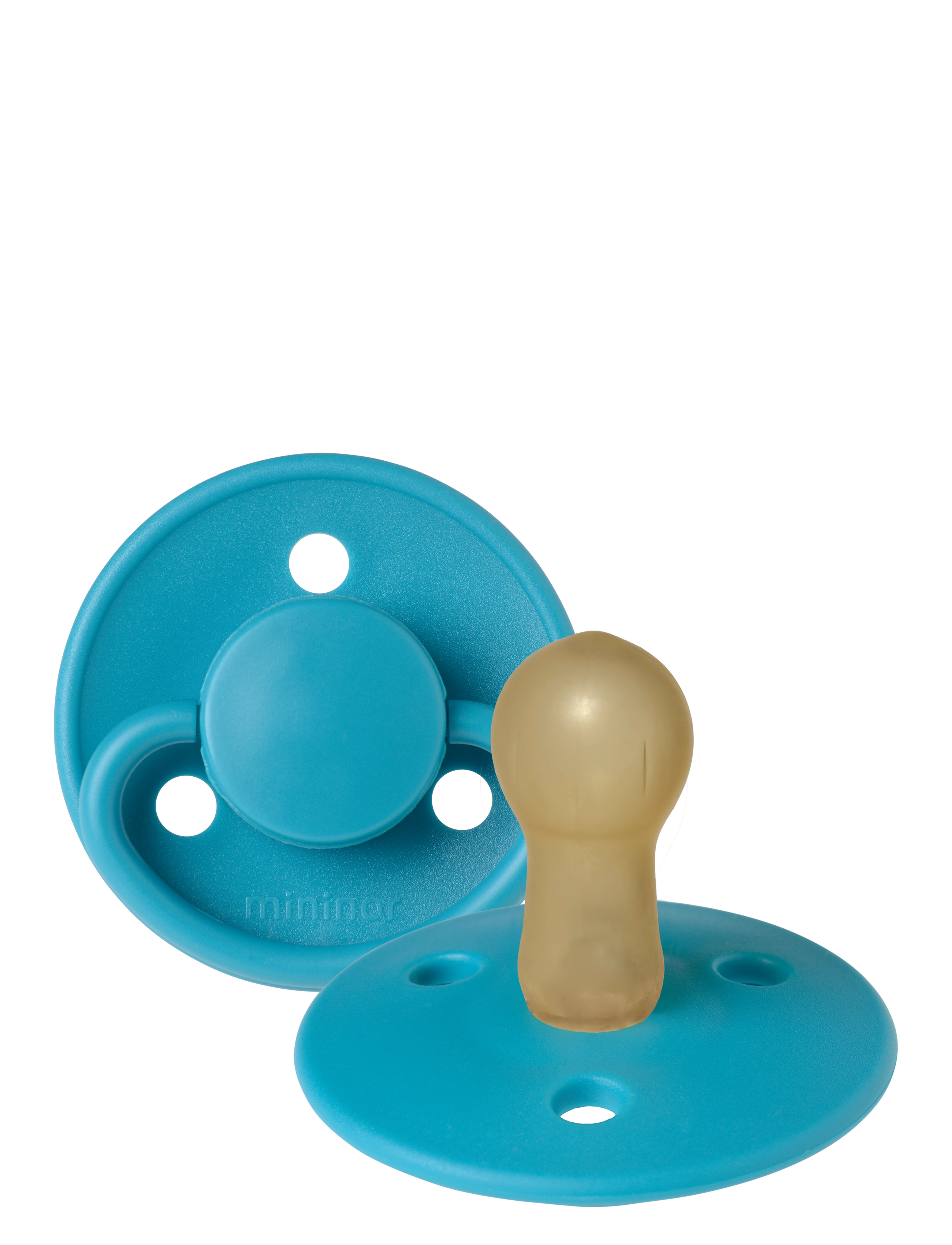Mininor Latex Pacifier 6M "Opal Lake" 2 Pcs, 6 M, Blue, Sutter Og Tilbehør > Sutter, Børn