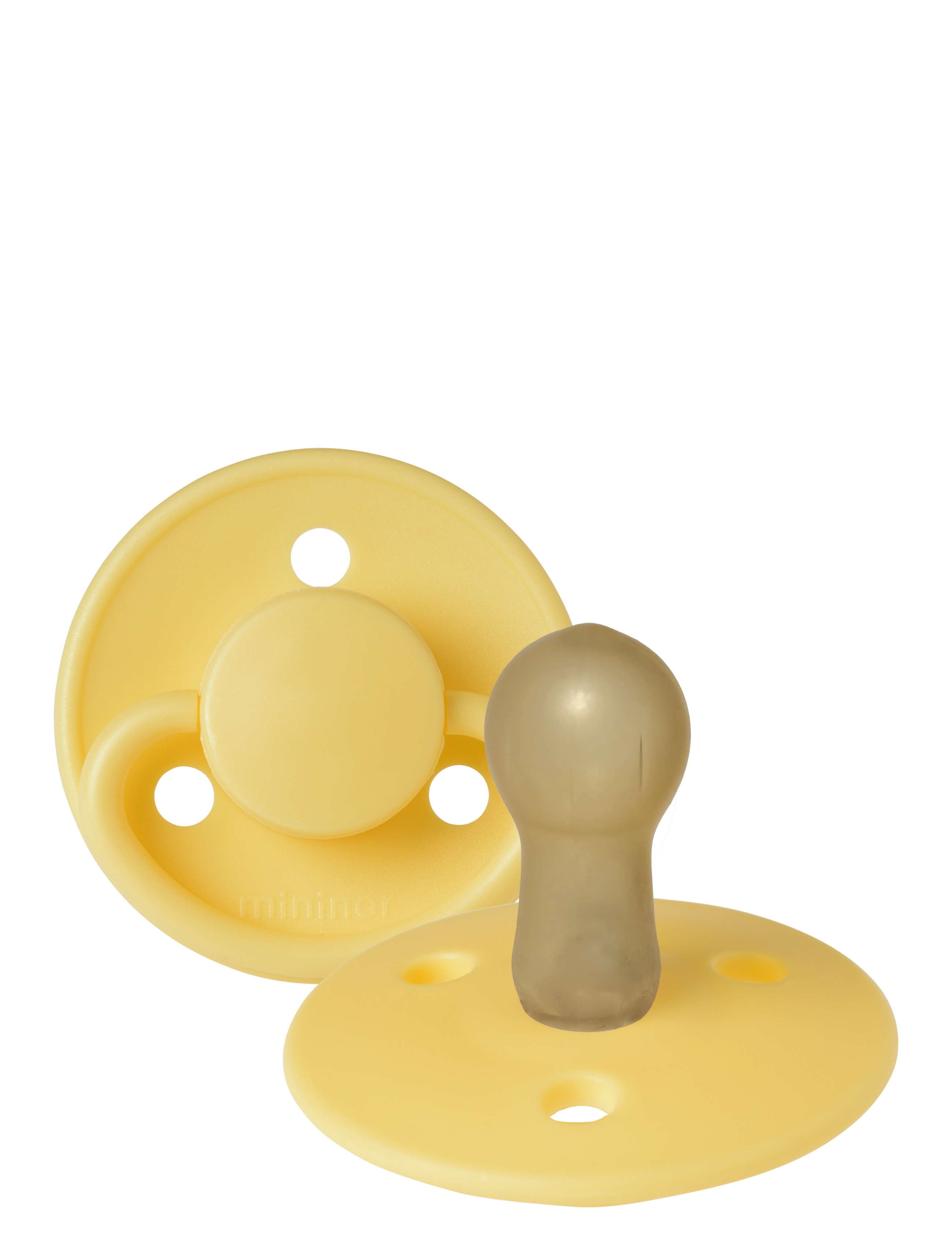 Mininor Latex Pacifier 6M "Duckling" 2 Pcs, 6 M, Yellow, Sutter Og Tilbehør > Sutter, Børn