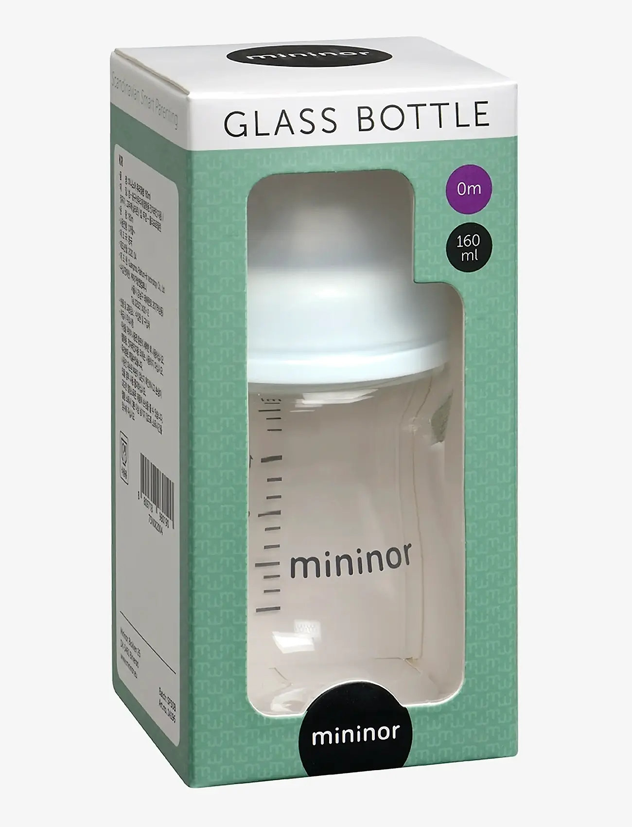 Mininor - Glass Bottle - babyflaschen - white - 2