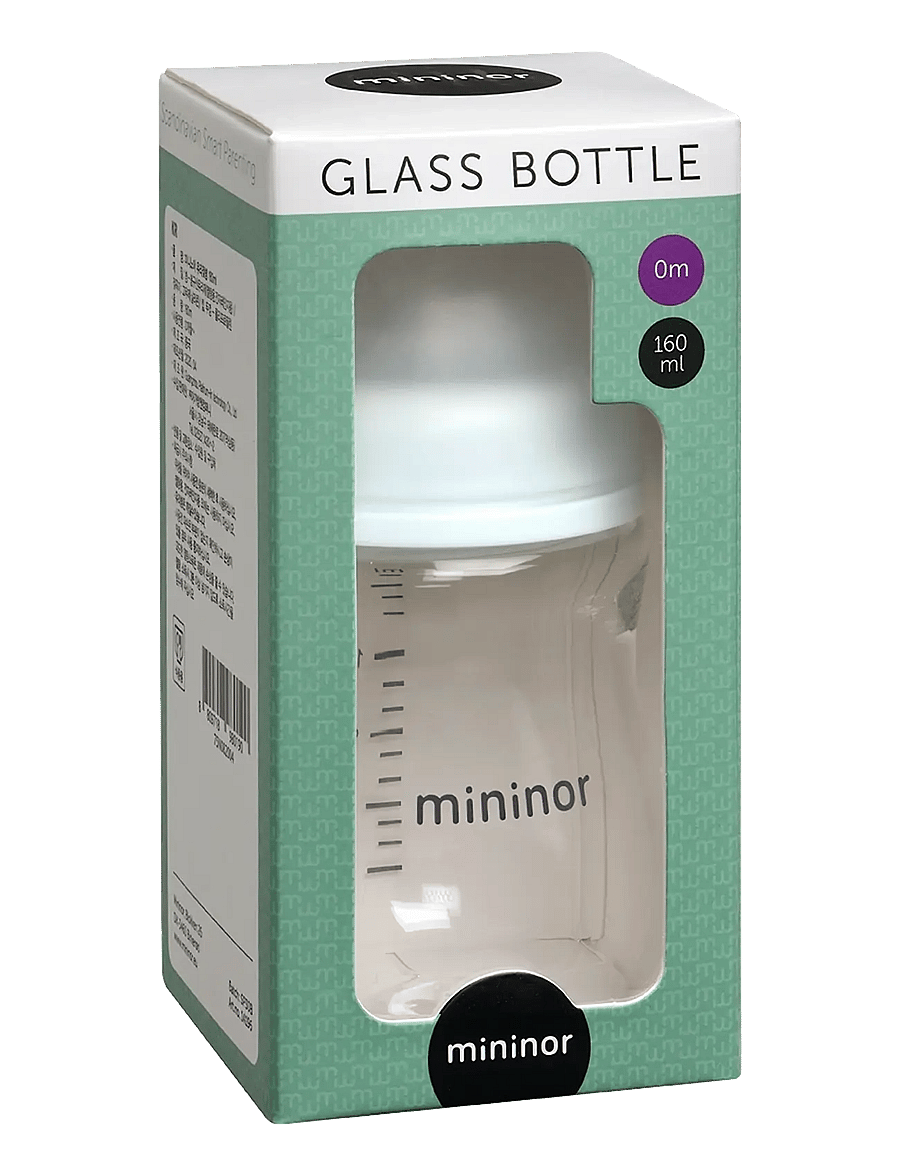 Mininor - Glass Bottle - babyflaschen - white - 2