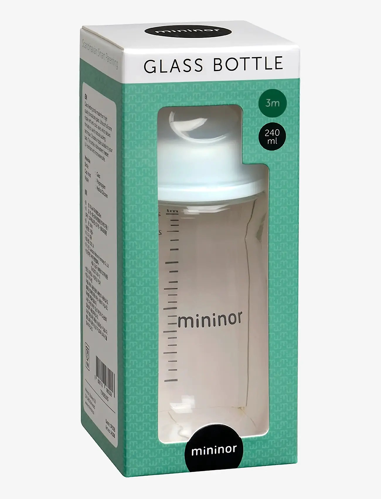 Mininor - Glass Bottle - butelki dla niemowląt - white - 1