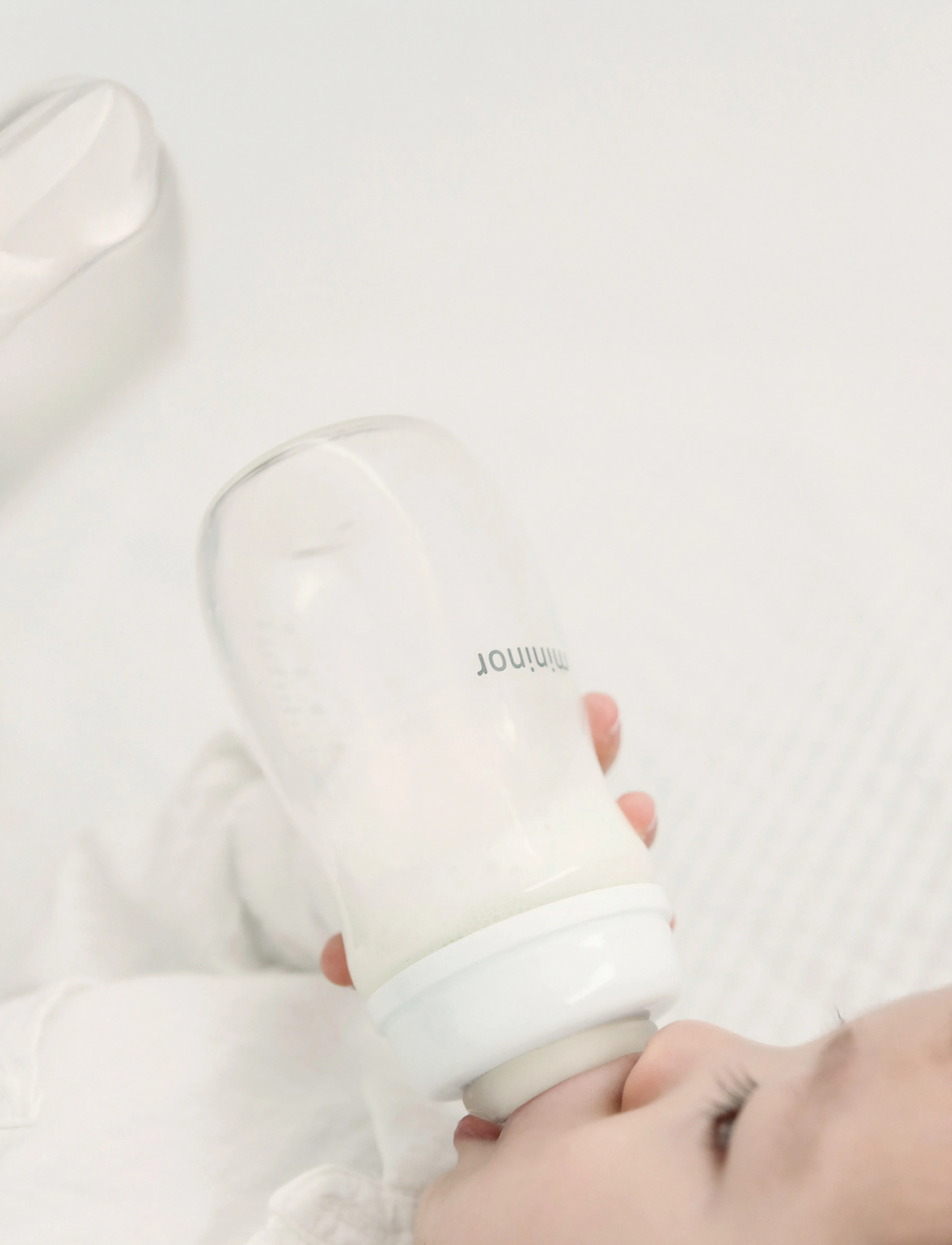 Mininor Glass Bottle, 3 M, Baby Bottles & Accessories, Weiß - Bottles, Kinder