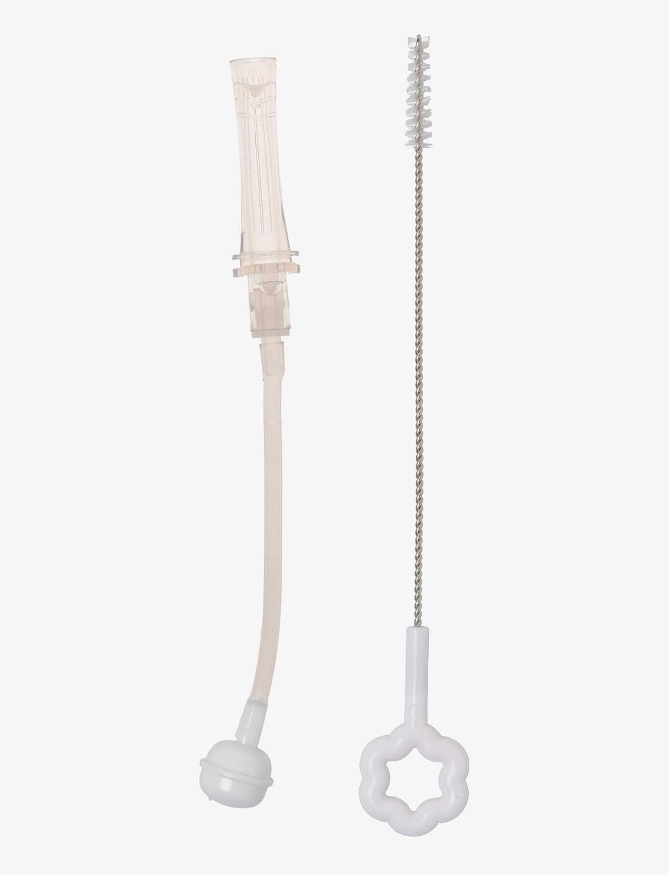 Mininor Straw Set, 6 M, White, Babyflasker Og Tilbehør > Tilbehør, Børn