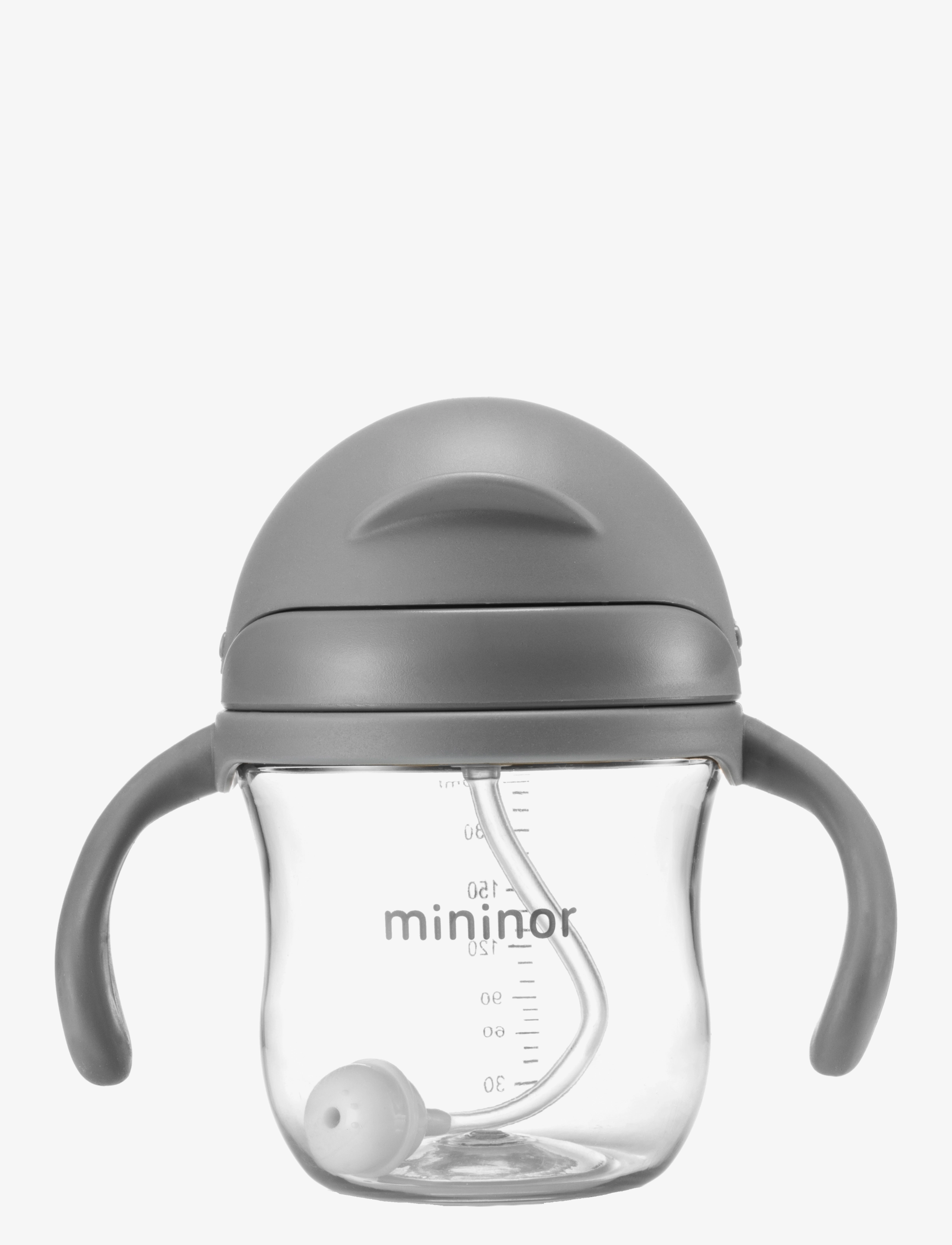 Mininor - Straw Bottle Tritan - nappflaskor - grey seal - 2