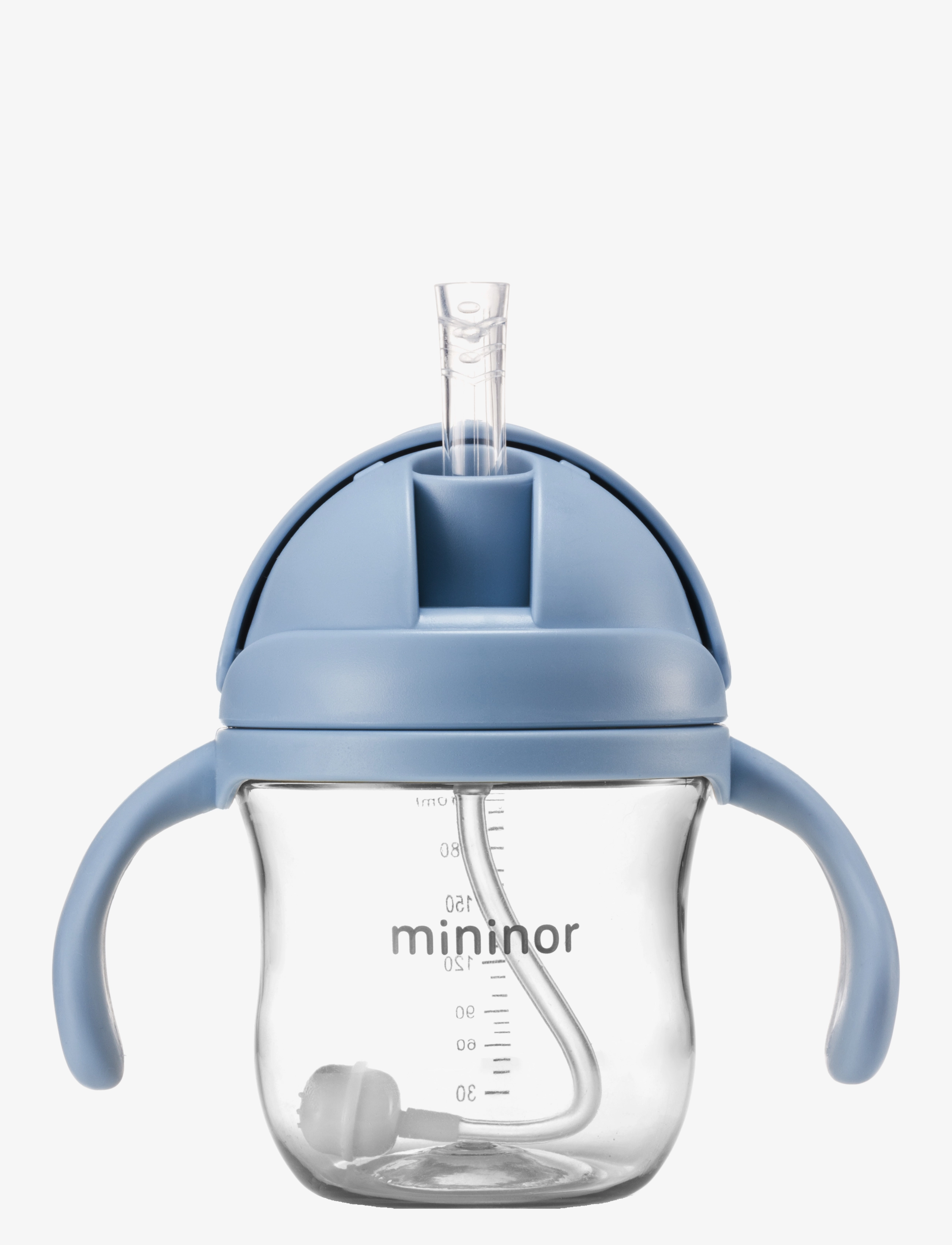 Mininor Straw Bottle Tritan, 6 M, Baby Bottles & Accessories, Blau - Bottles, Kinder