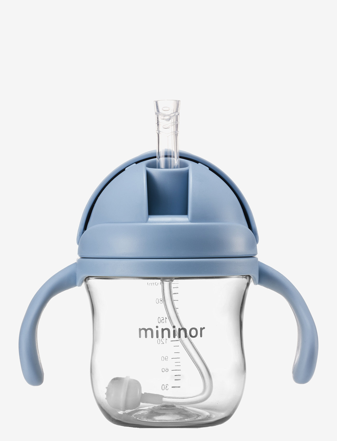 Mininor - Straw Bottle Tritan - sutteflasker - nordic sky blue - 0