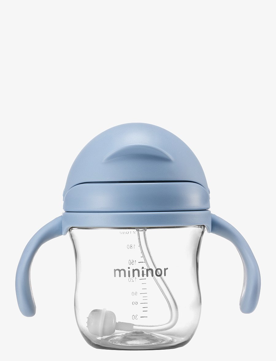 Mininor - Straw Bottle Tritan - beebipudelid - nordic sky blue - 1