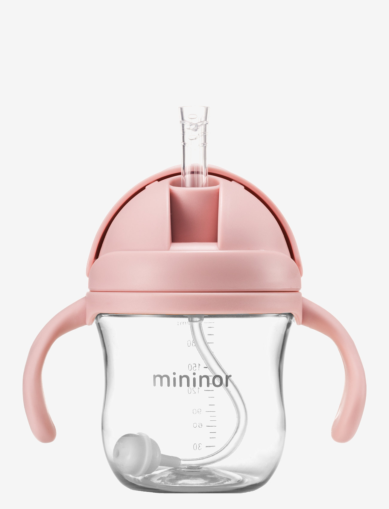 Mininor - Straw Bottle Tritan - nappflaskor - rose - 1