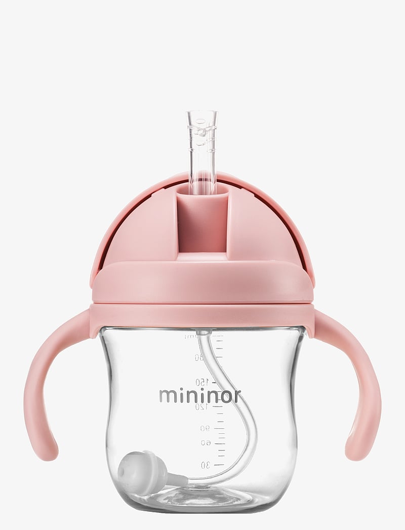 Mininor - Straw Bottle Tritan - beebipudelid - rose - 1