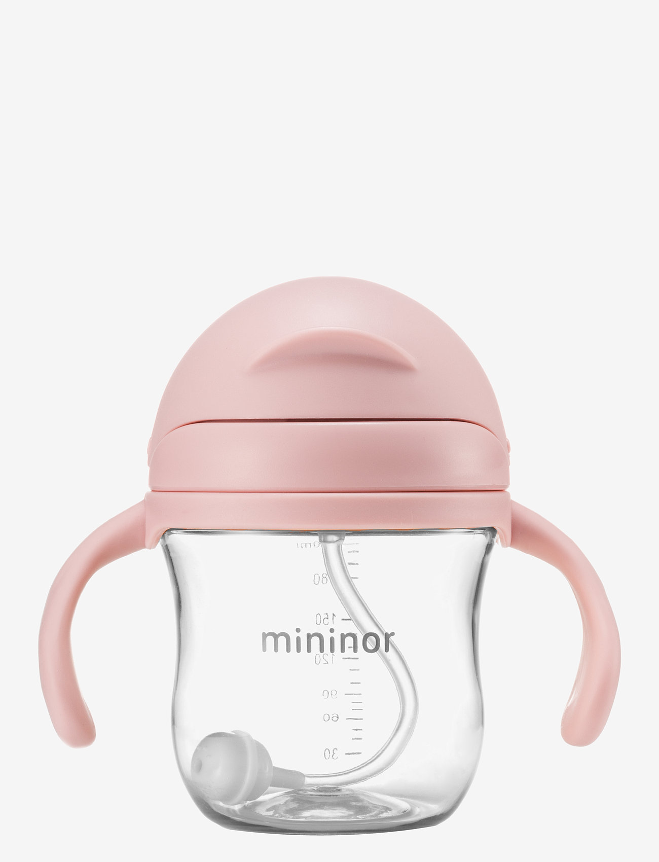 Mininor - Straw Bottle Tritan - nappflaskor - rose - 2