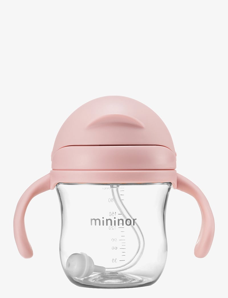 Mininor - Straw Bottle Tritan - beebipudelid - rose - 2
