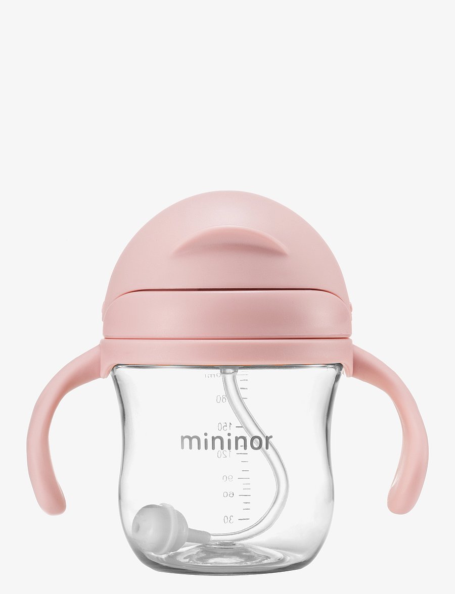 Mininor - Straw Bottle Tritan - babyflaschen - rose - 2