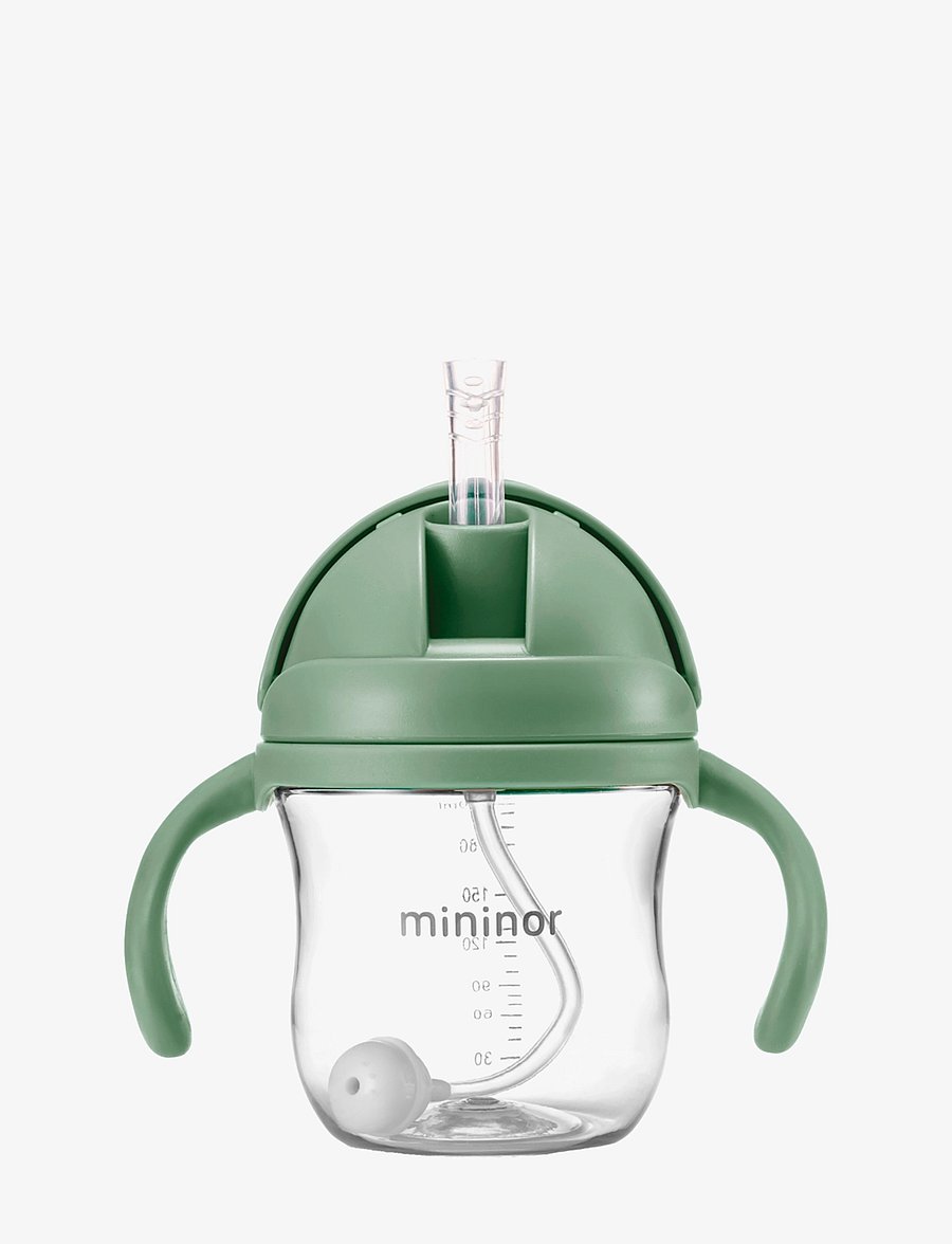 Mininor - Straw Bottle Tritan - babyflaschen - willow green - 0