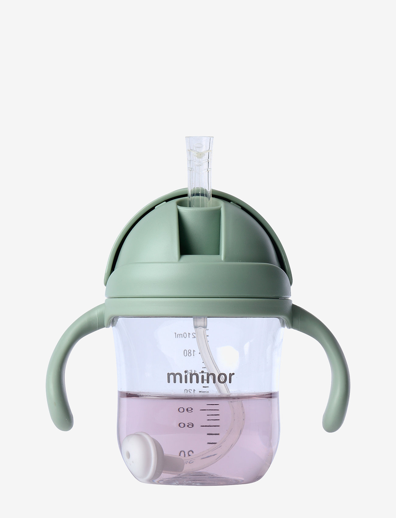 Mininor - Straw Bottle Tritan - baby bottles - willow green - 1