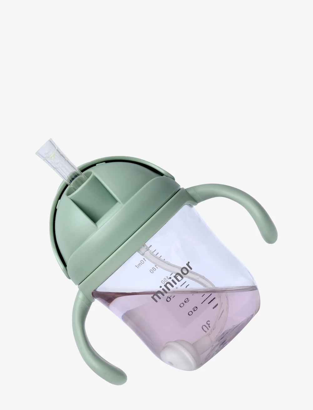 Mininor - Straw Bottle Tritan - biberons - willow green - 2