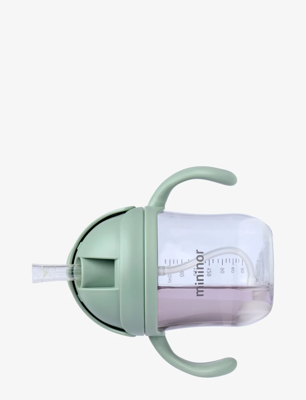 Mininor - Straw Bottle Tritan - biberons - willow green - 3
