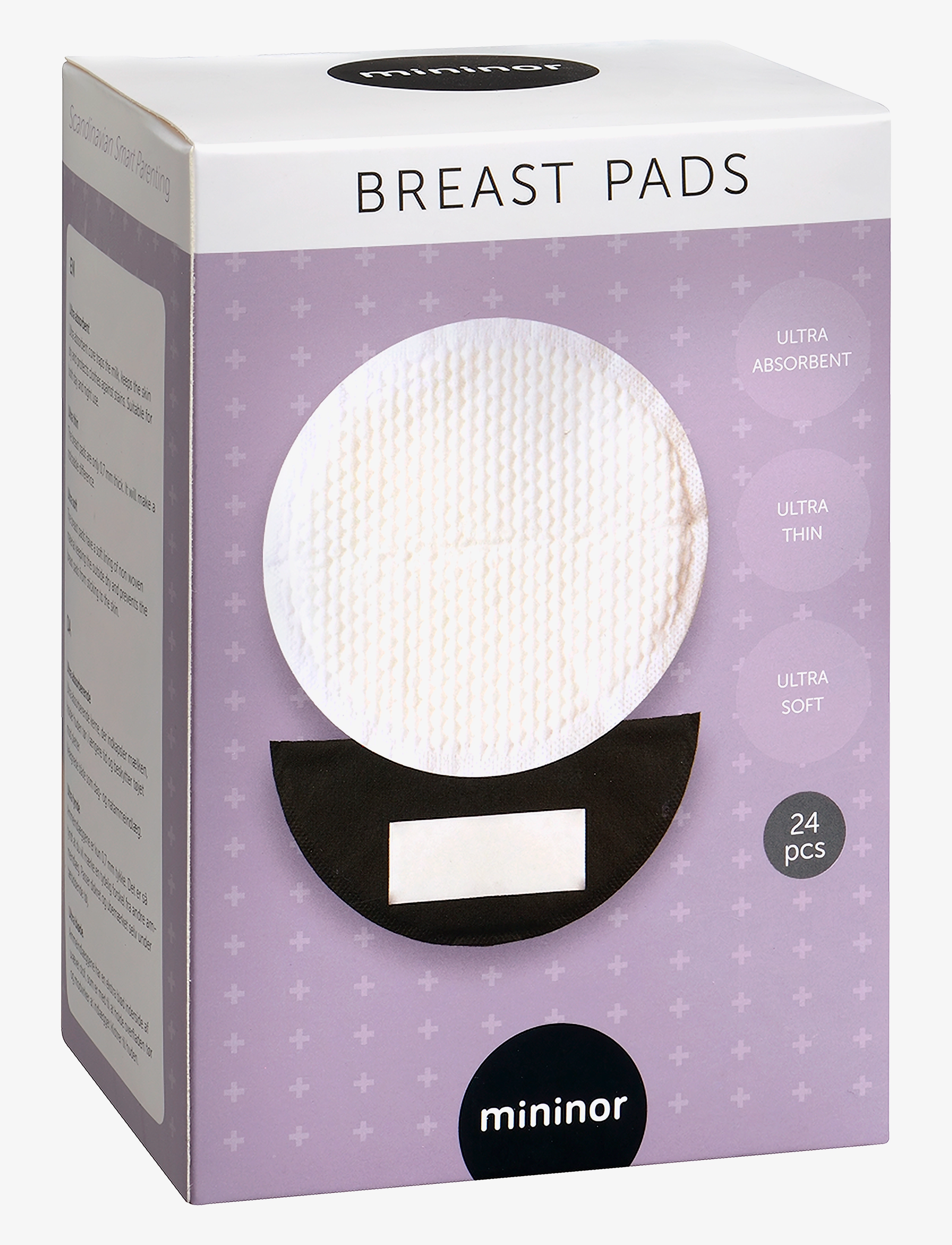 Mininor Breast Pads Black, 0 M, Breastfeeding Products, Weiß - Pumps & Accessories, Kinder