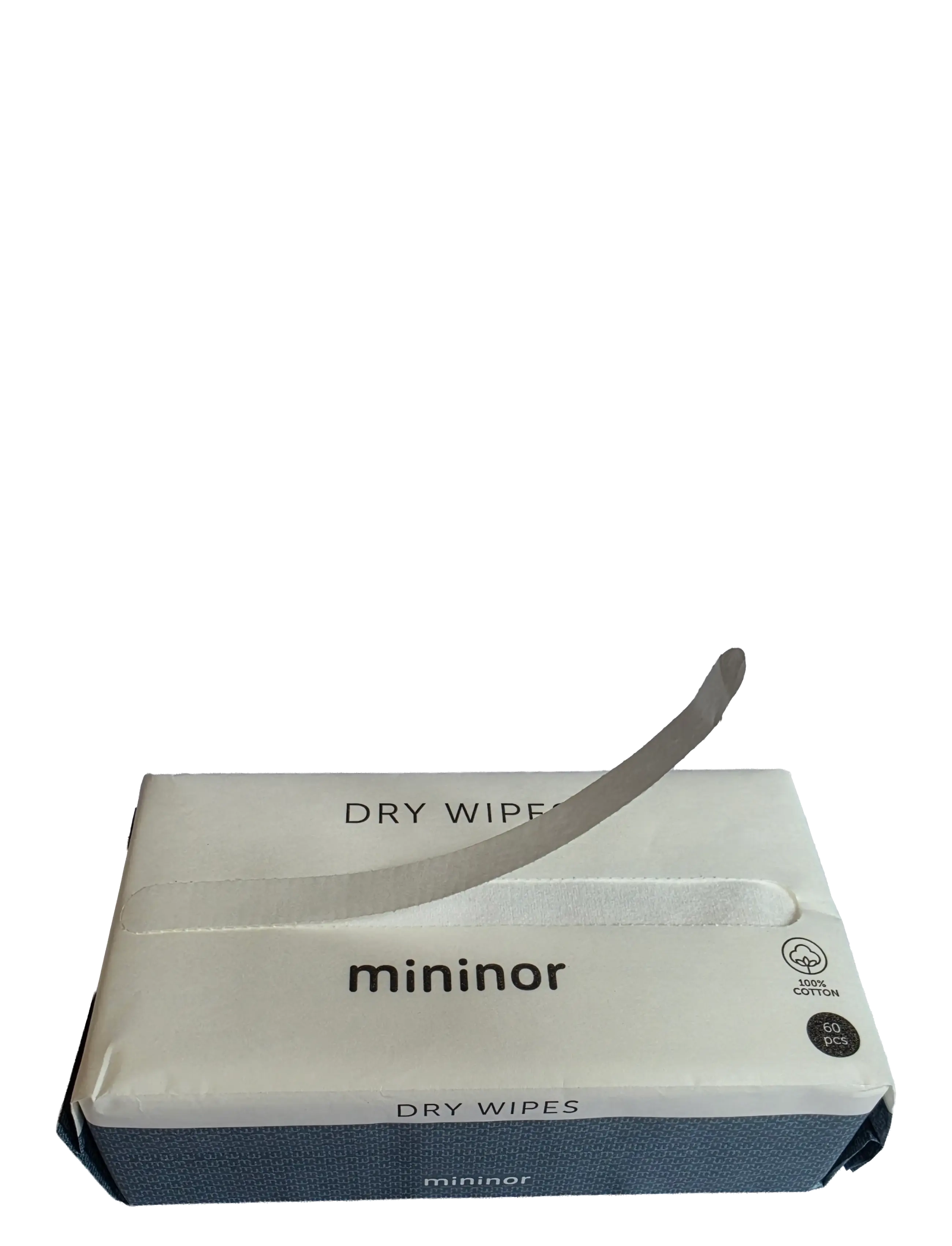 Mininor - Dry Wipes 60 pcs - feuchttücher für babys - white - 1