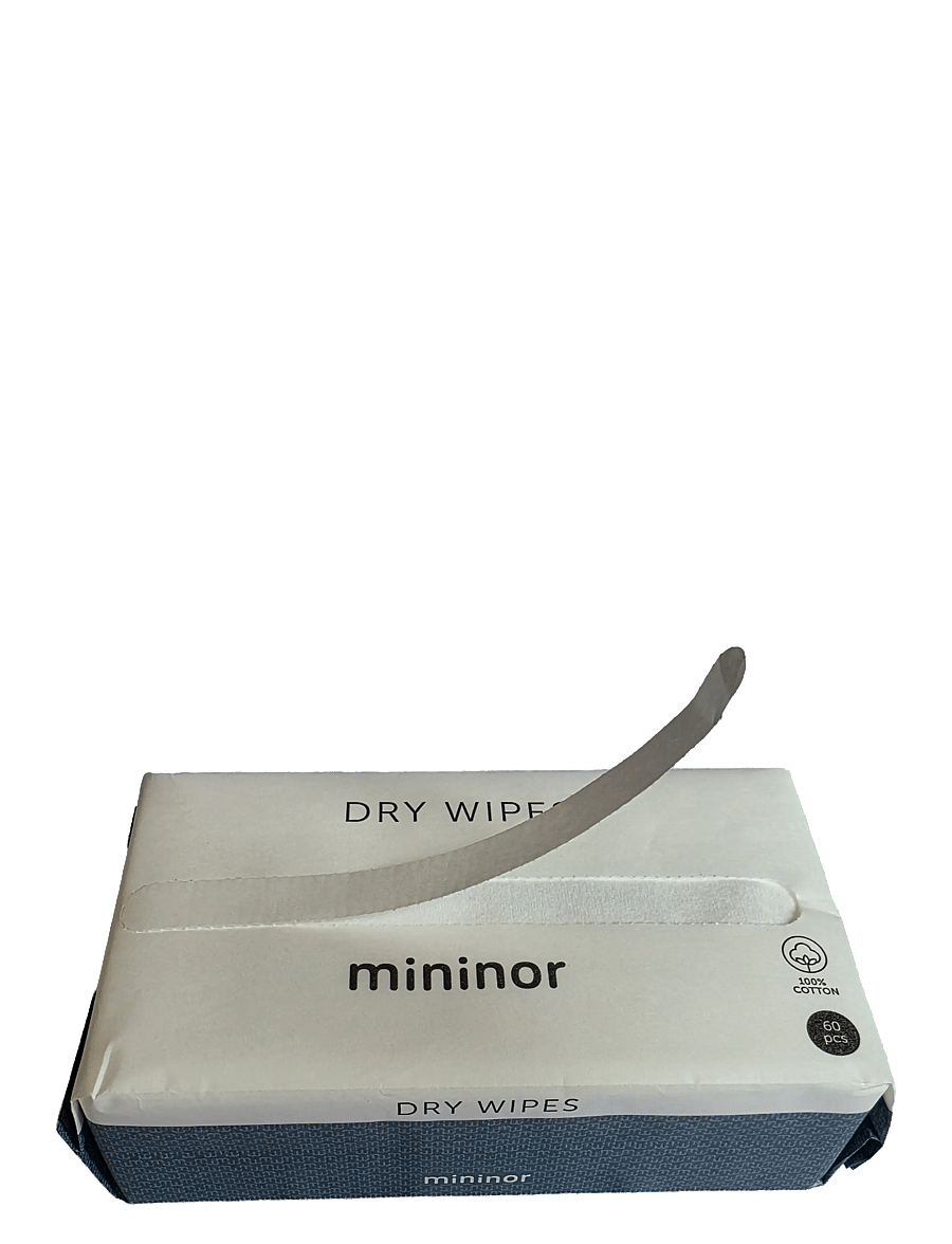 Mininor - Dry Wipes 60 pcs - feuchttücher für babys - white - 1