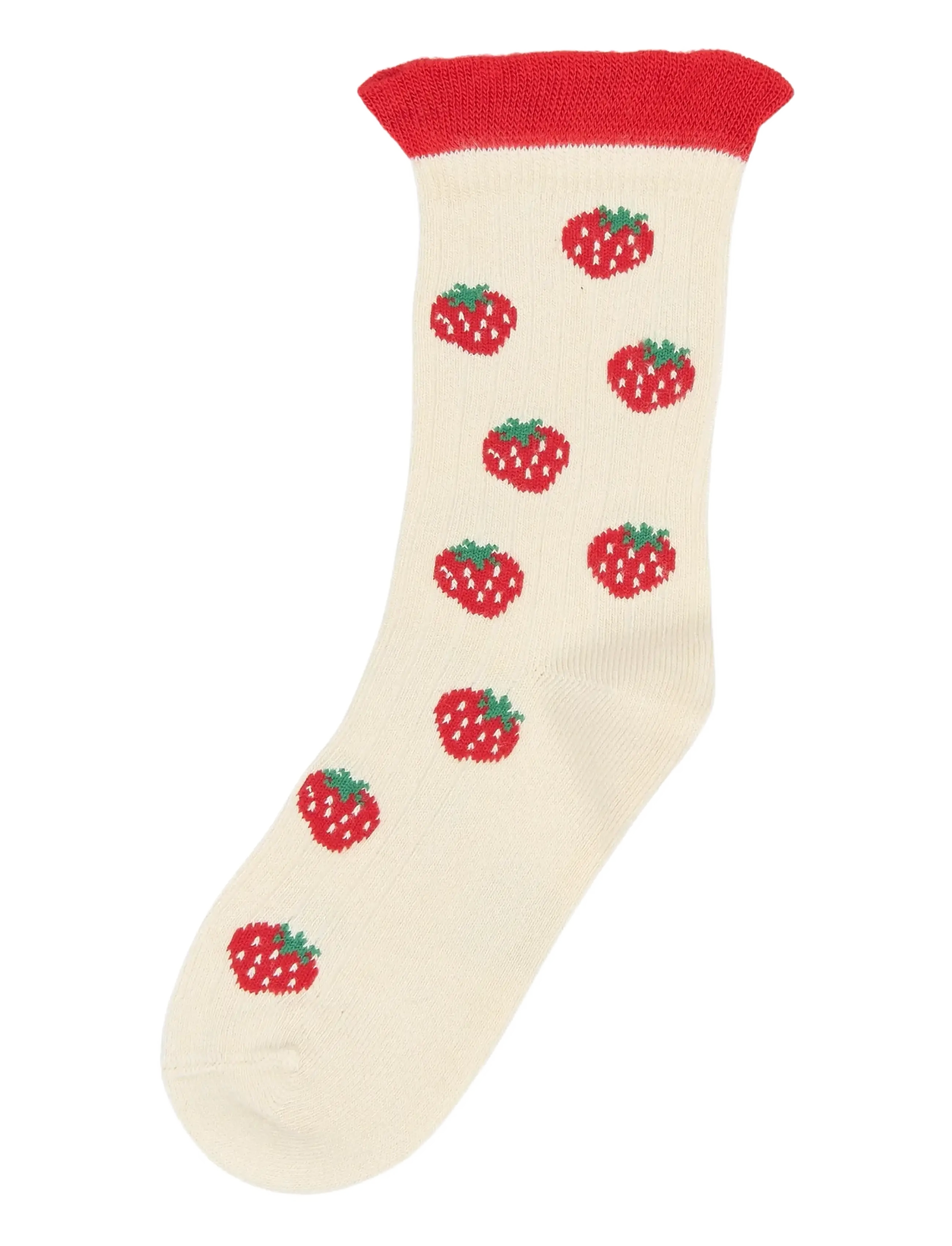 minipop MPopMai Bamboo Sock - Riided - CLOUD DANCER / red