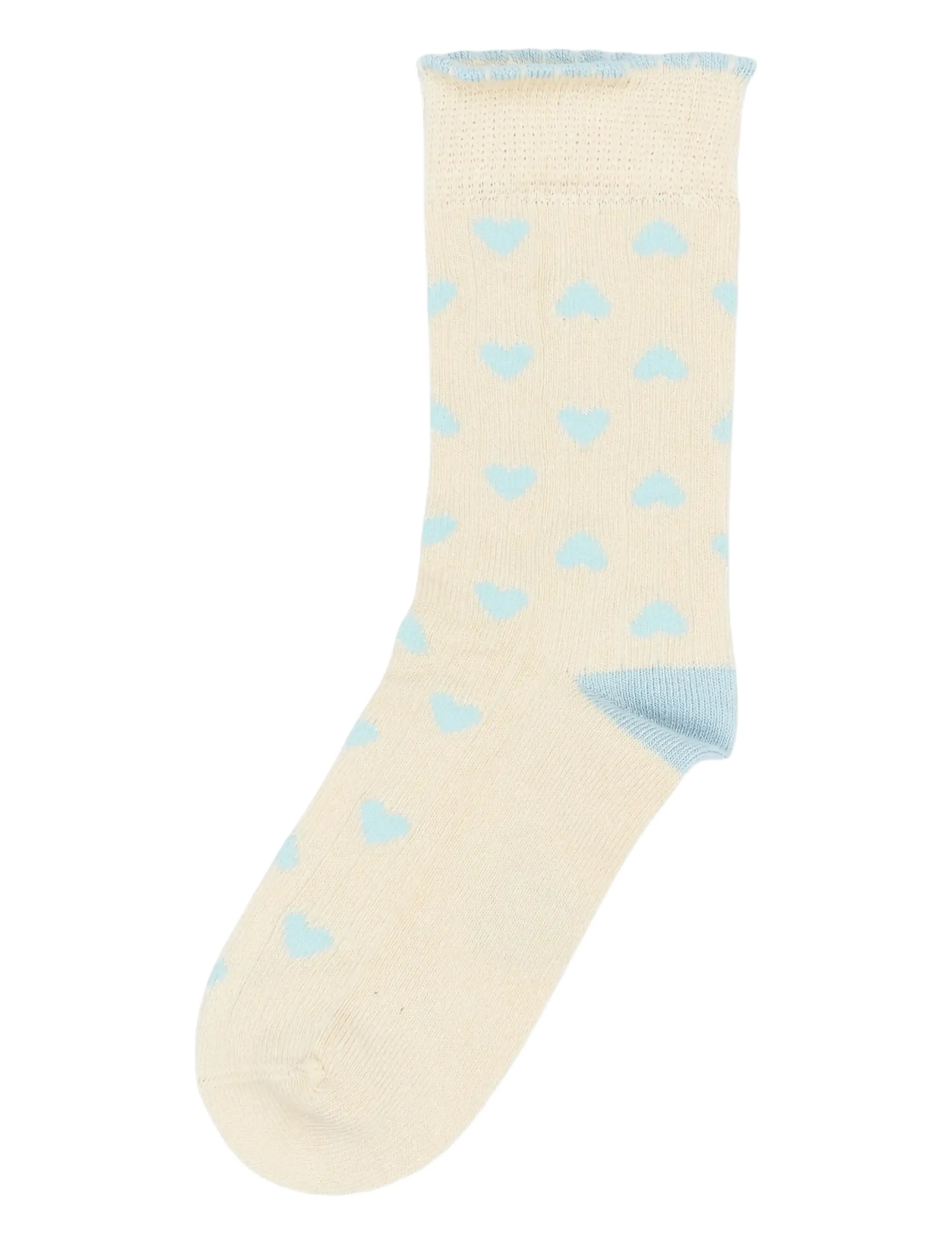minipop MPopMartha Bamboo Sock - Riided - CLOUD DANCER / cream
