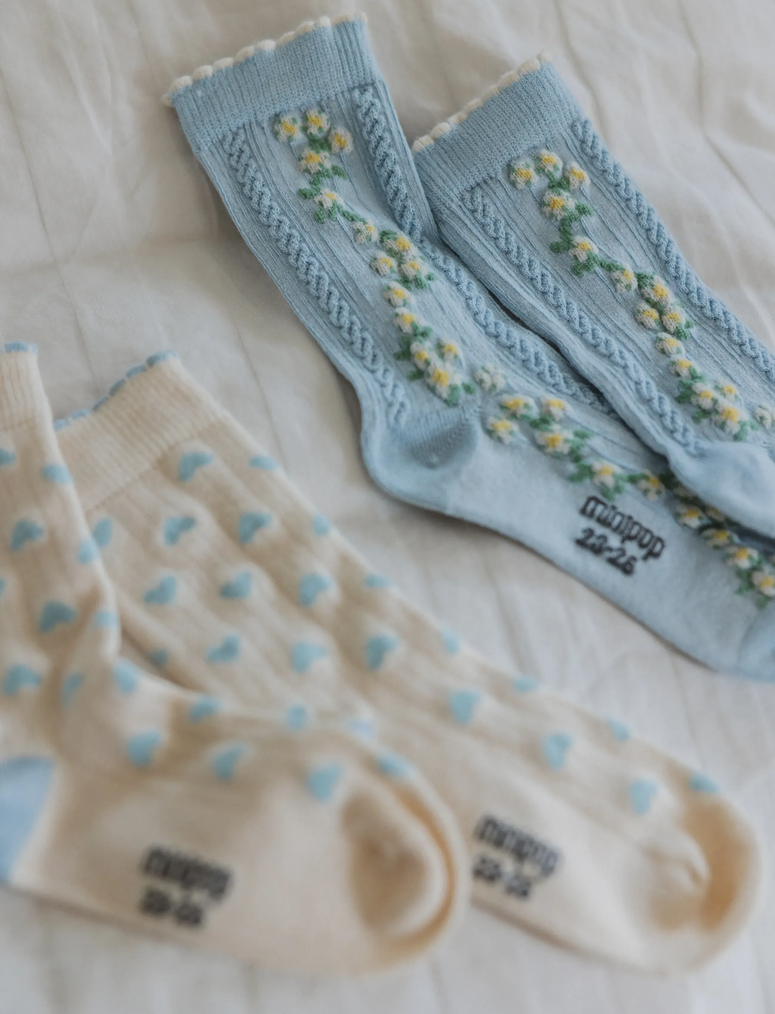 minipop - MPopMartha Bamboo Sock - socks - cloud dancer - 5