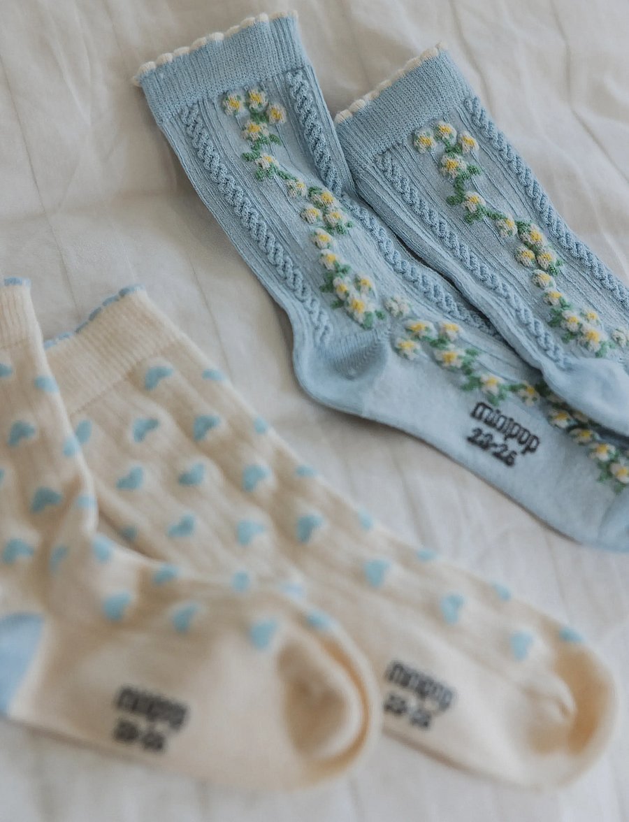 minipop - MPopMartha Bamboo Sock - strumpor - cloud dancer - 5