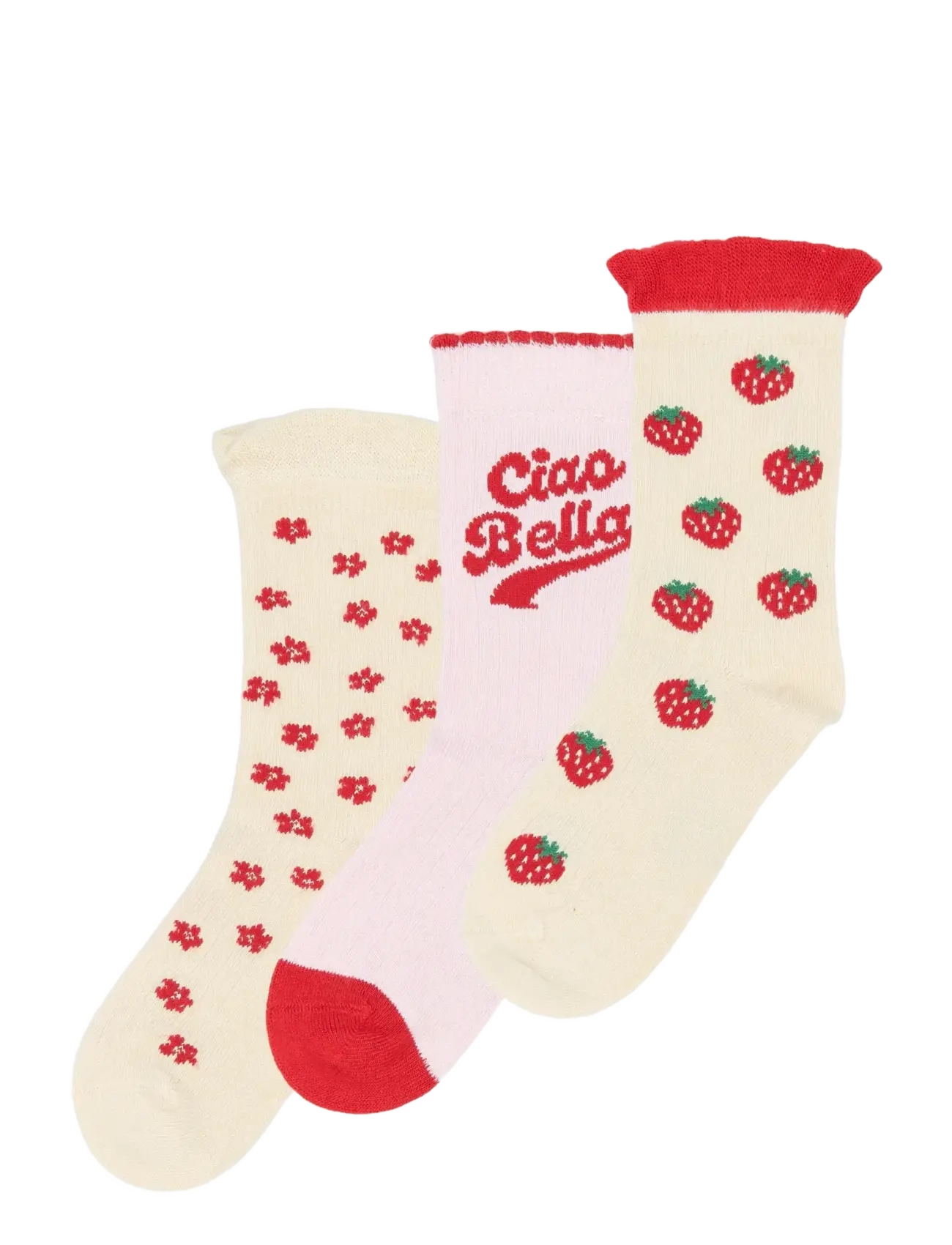 minipop MPopMarry Bamboo Socks 3-pack - minipop - CHERRY TOMATO / multi